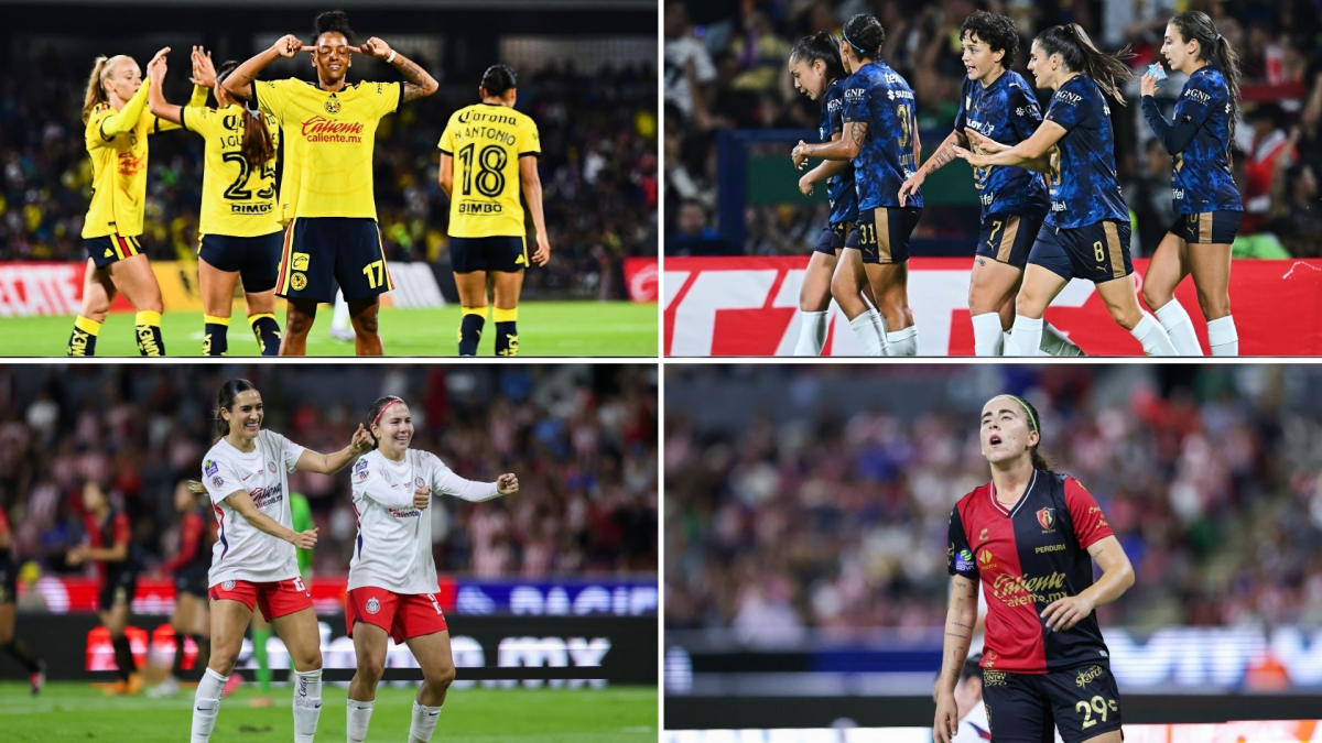 Noche de clásicos en Liga MX Femenil: América remonta ante Pumas para mantener el invicto y Chivas aplasta al Atlas