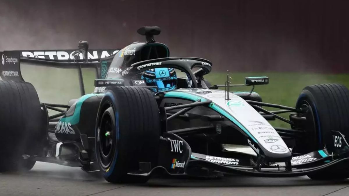 Russell saldrá primero en Bakú tras el fiasco de Antonelli en la Q1