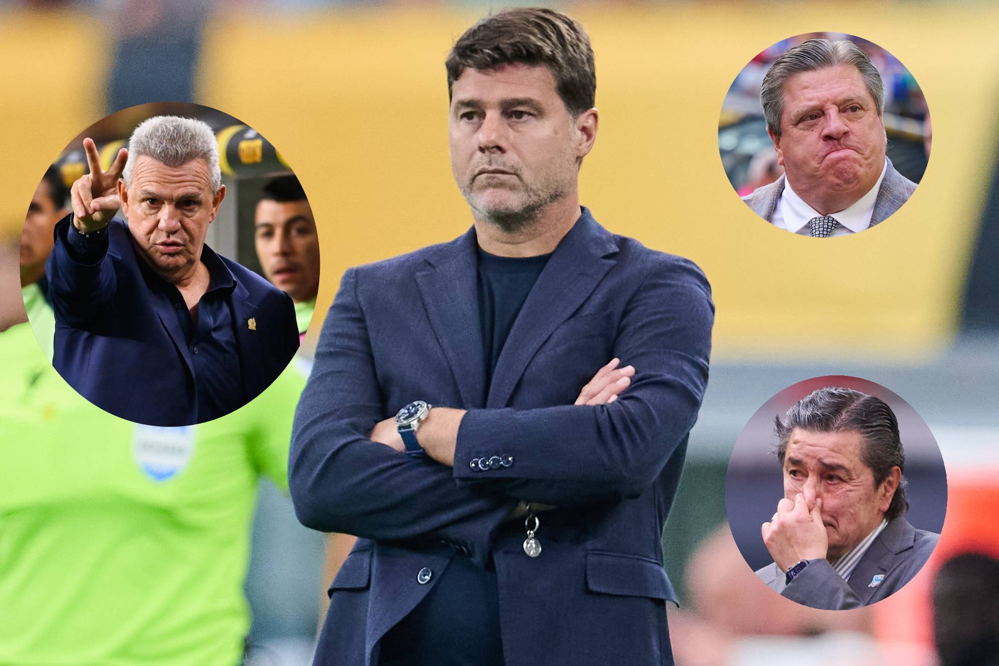 Mauricio Pochettino ya venció a Miguel Herrera y a Luis Fernando Tena y ahora se medirá a Javier Aguirre. MEXSPORT