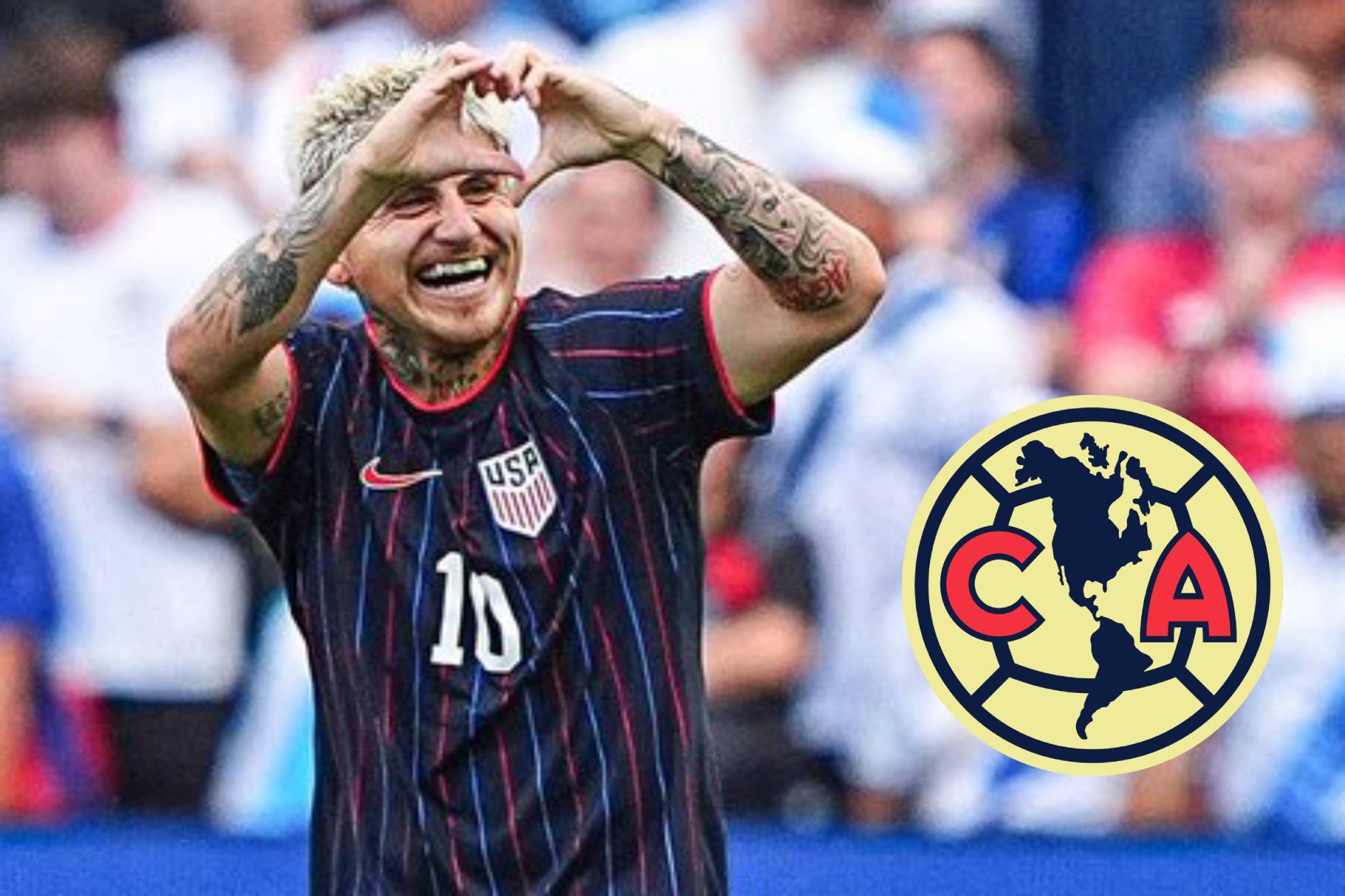 Luna reconoció su agrado de jugar con Las Águilas. /MARCA MX