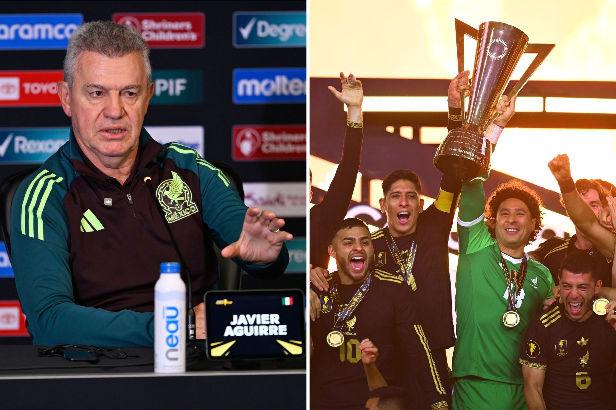 Javier Aguirre eb la copa oro /ESPECIAL