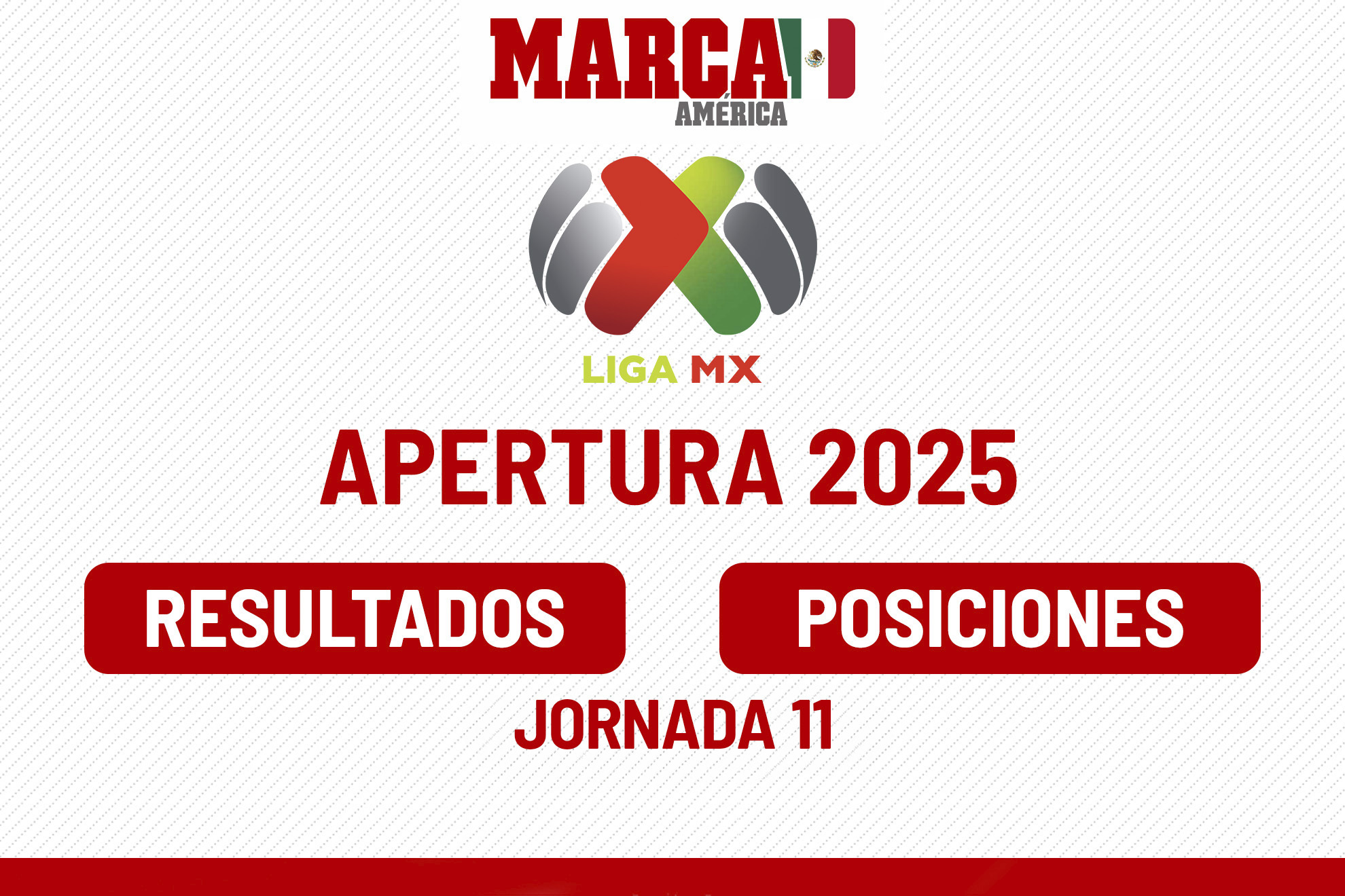 Jornada 11 Apertura 2025: Resultados de la Liga MX y tabla de ...