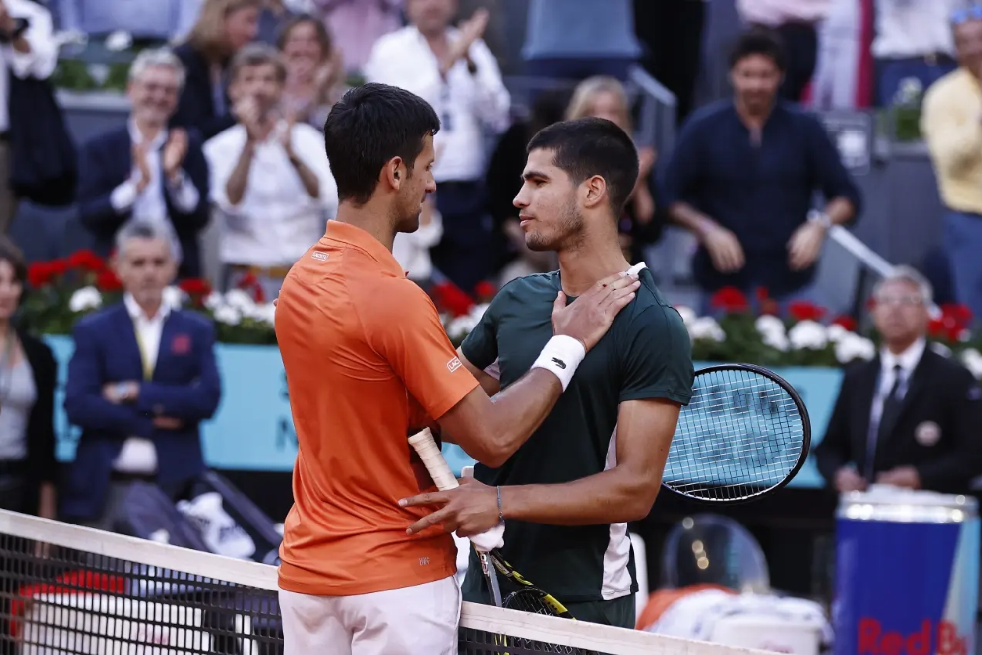 Djokovic y Carlos Alcaraz, en una imagen de archivo ANGEL RIVERO