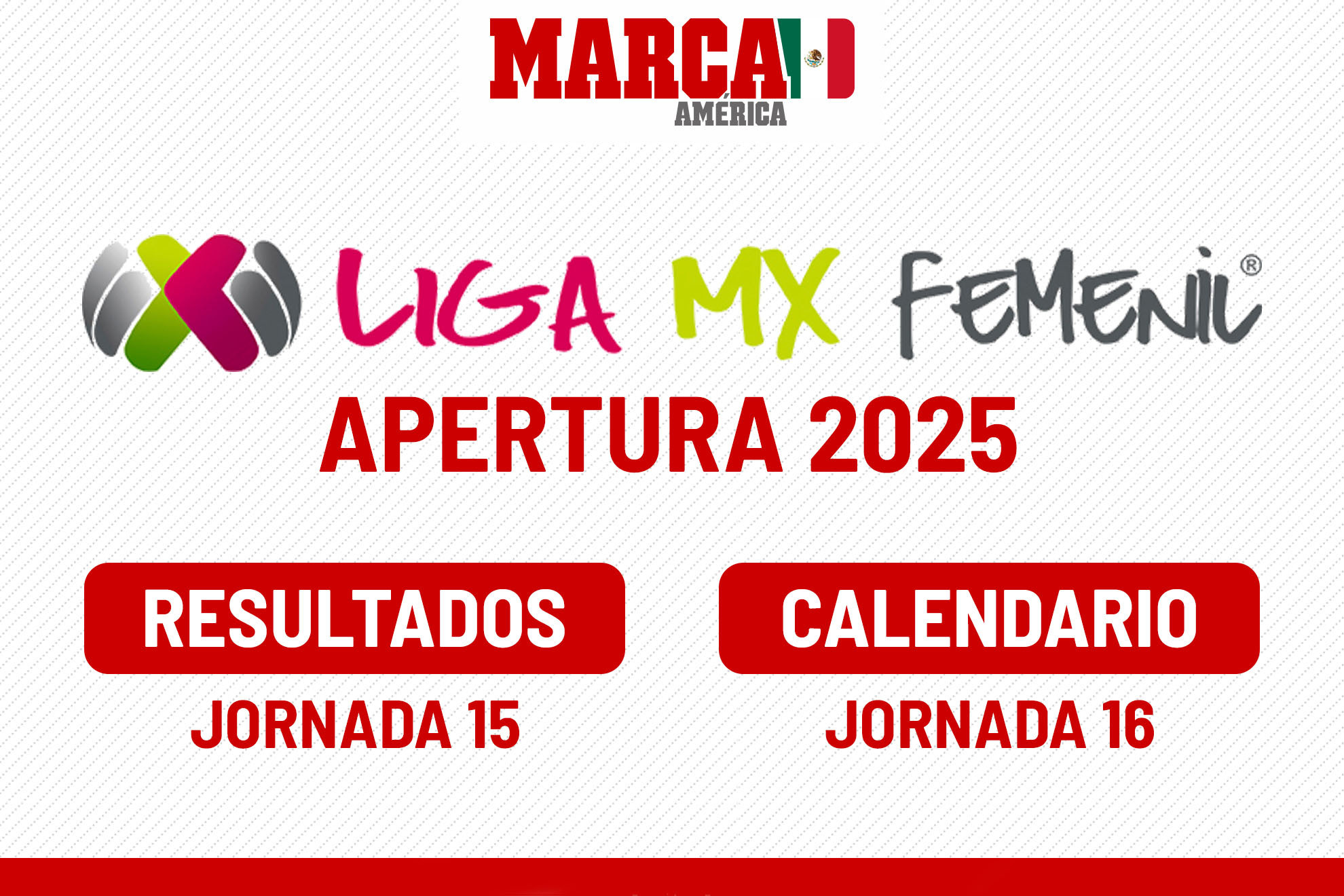 Liga MX Femenil: todos los resultados de la Jornada 15 y Calendario de ...