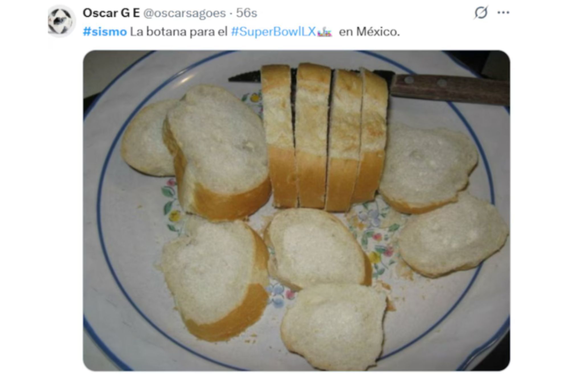 Super Bowl 2026 Memes: Los mejores memes del juego de Patriots - Seahawks Previo al inicio del SB, la alerta sísmica se activó en la Ciudad de México X Actualizado: 08/02/2026 22:13 horas