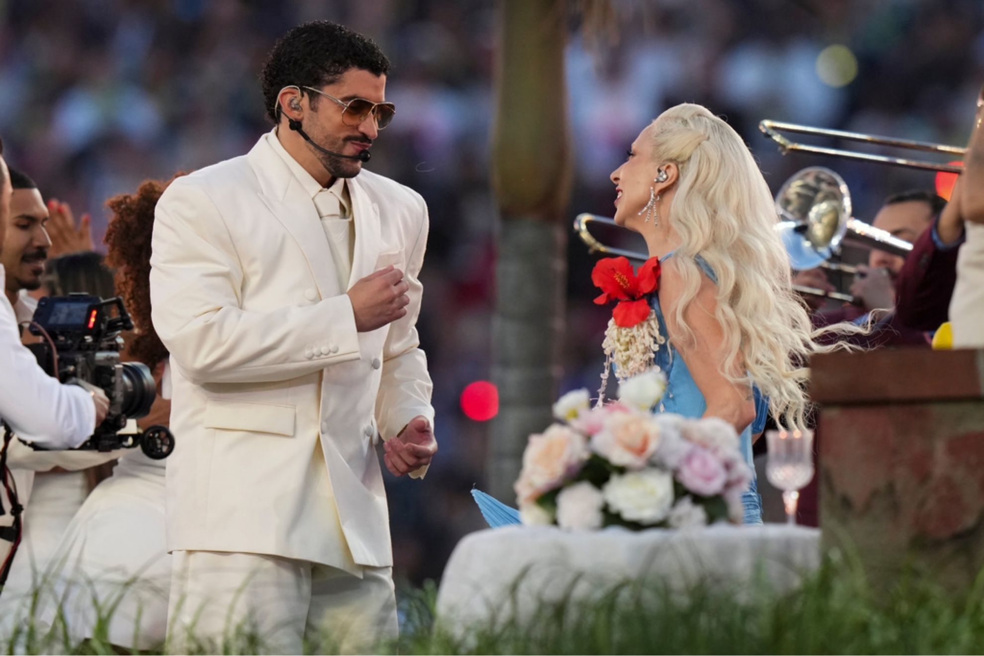Bad Bunny y Lady Gaga se presentan durante el medio tiempo del Super Bowl 60 de la NFL / LAPRESSE