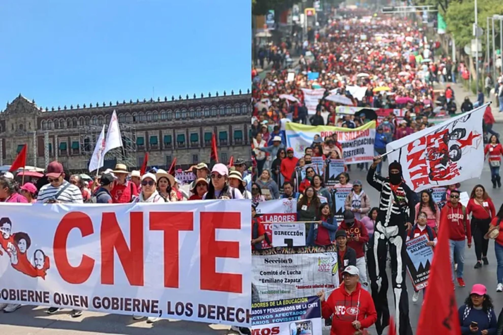Paro Nacional CNTE de 72 horas: A qué hora inicia y calles afectadas en ...
