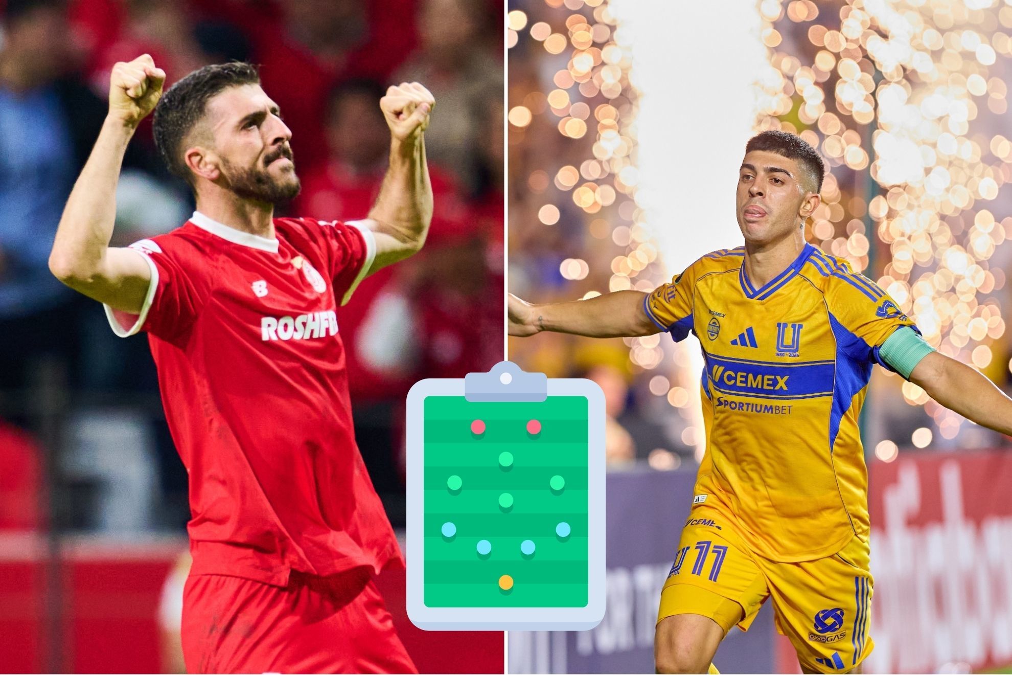 Toluca vs Tigres Alineaciones: ¿Cuál será el once del Turco Mohamed y de Guido Pizarro para la final de Concachampions 2026? / ESPECIAL