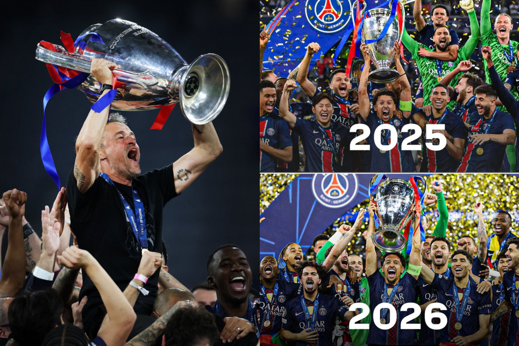 Luis Enrique le ha dado al PSG el bicampeonato de Champions League. /MARCAMX