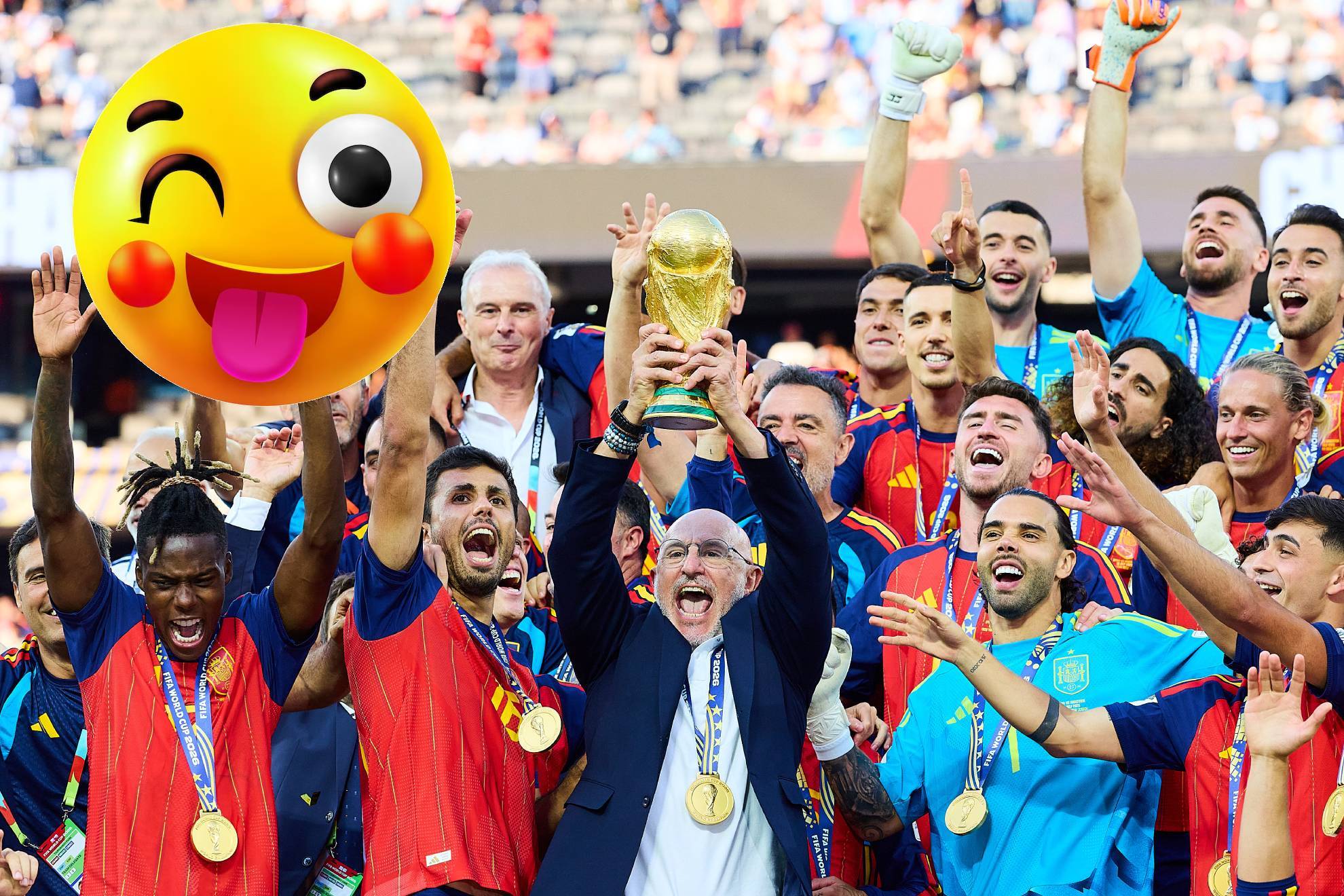 Luis de la Fuente celebra el título de España. MEXSPORT