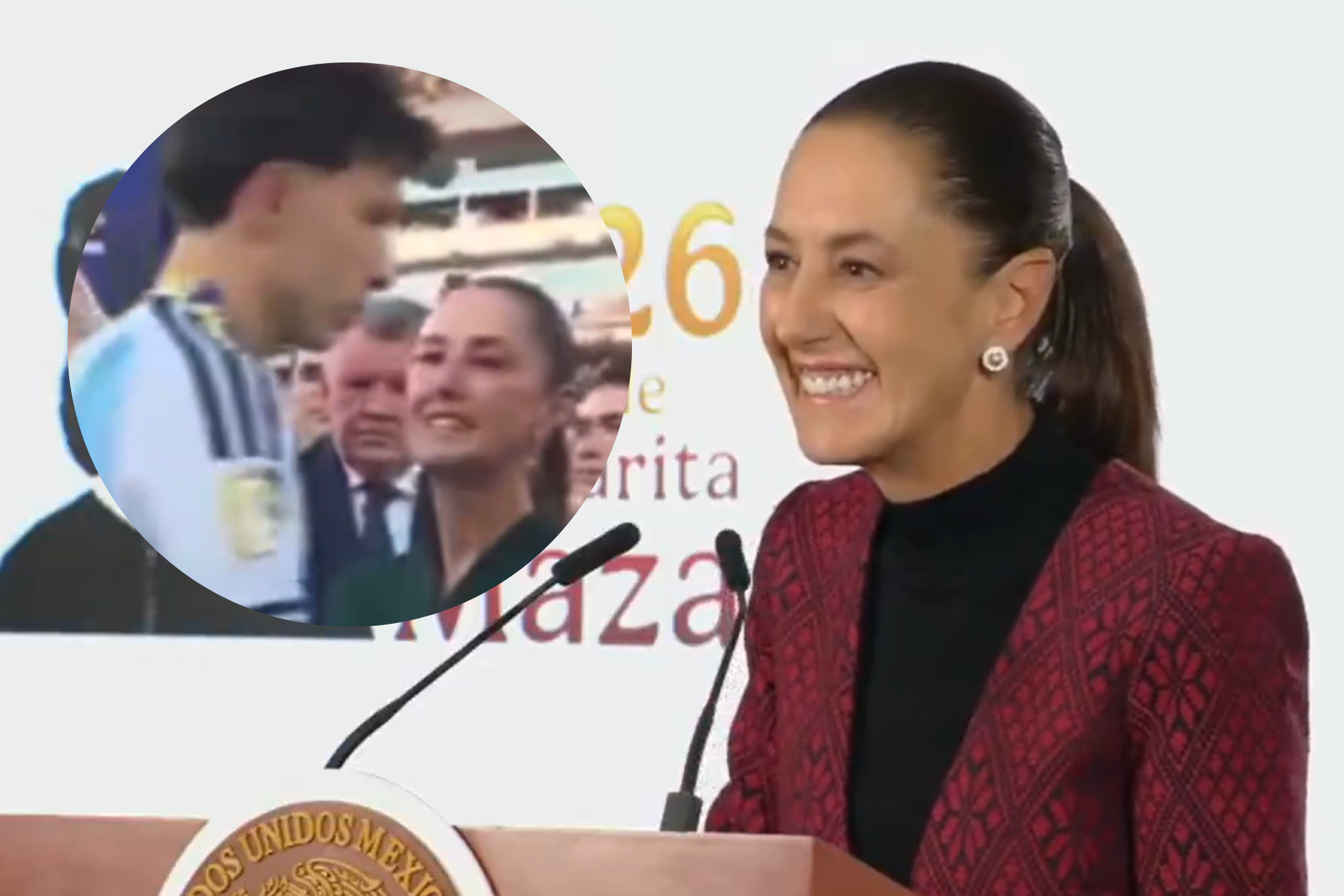 Claudia Sheinbaum niega falta de respeto de jugadores de Argentina en la Final del Mundial 2026 /X@Claudiasheina X@joserra_espn