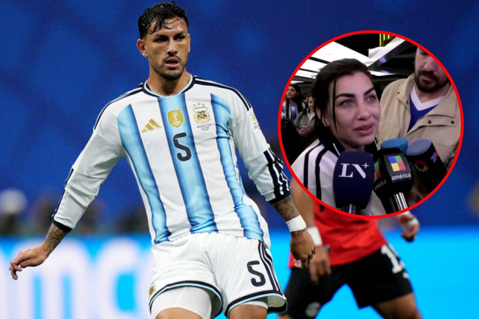 Bárbara y Leandro Paredes. LAPRESSE / CAPTURA DE PANTALLA
