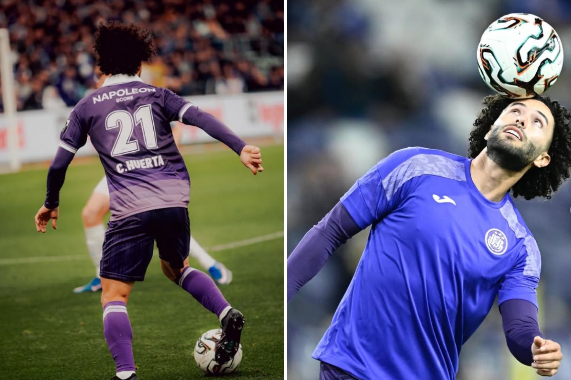 Chino Huerta, borrado en Anderlecht de última en la búsqueda de Europa League / Instagram: cesarh_33