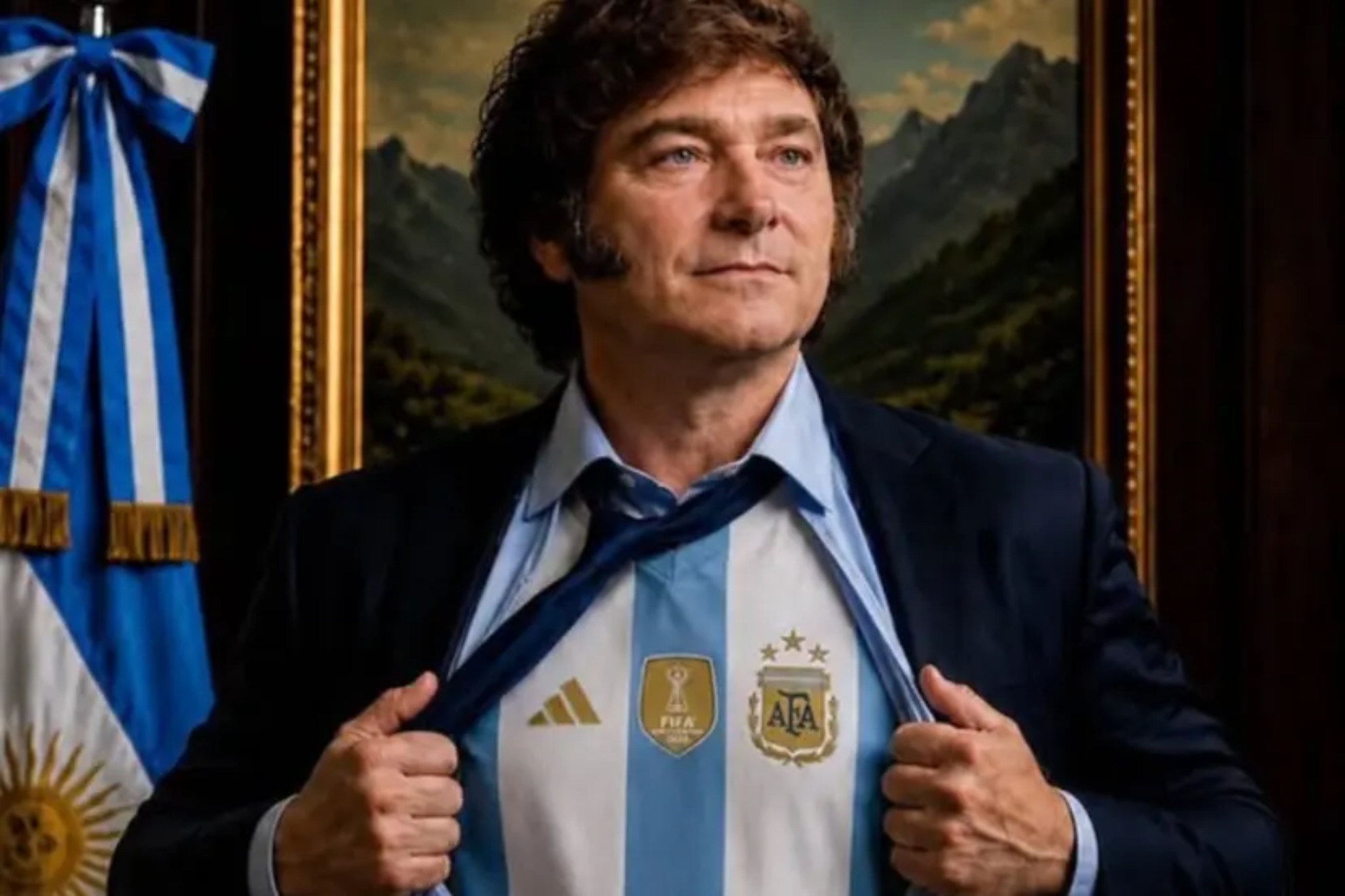 Milei se suma a la polémica sobre la selección argentina en el Mundial: "Nos tienen celos". @javiermilei