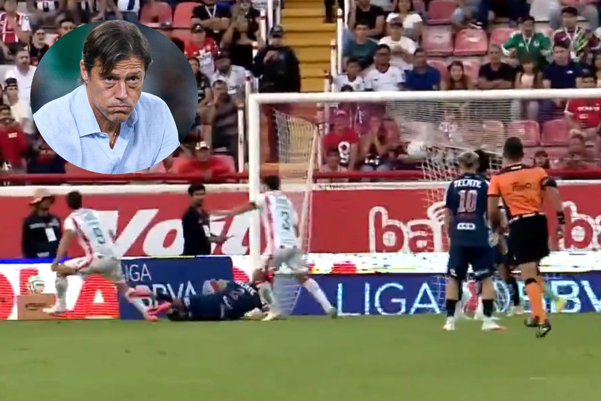 Julián Carranza y Matías Almeyda. MEXSPORT / X @somos_FOX