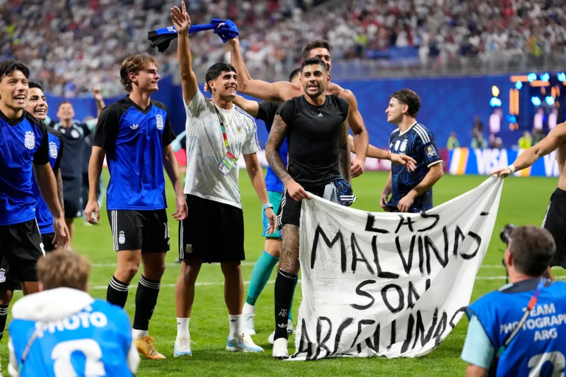 La pancarta que motivó toda la polémica LAPRESSE