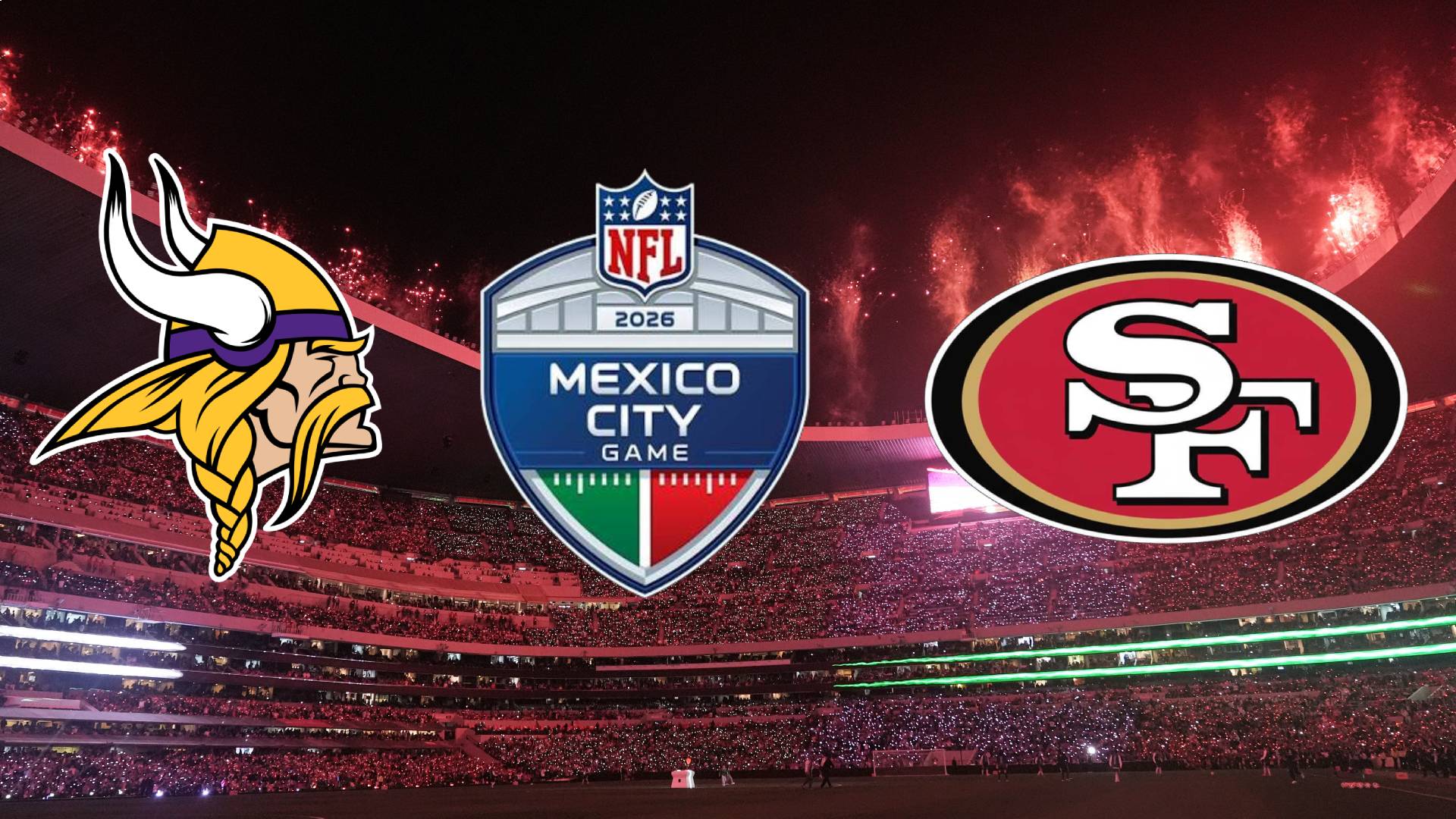 Vikings vs. 49ers en el Estadio Azteca. LAPRESSE