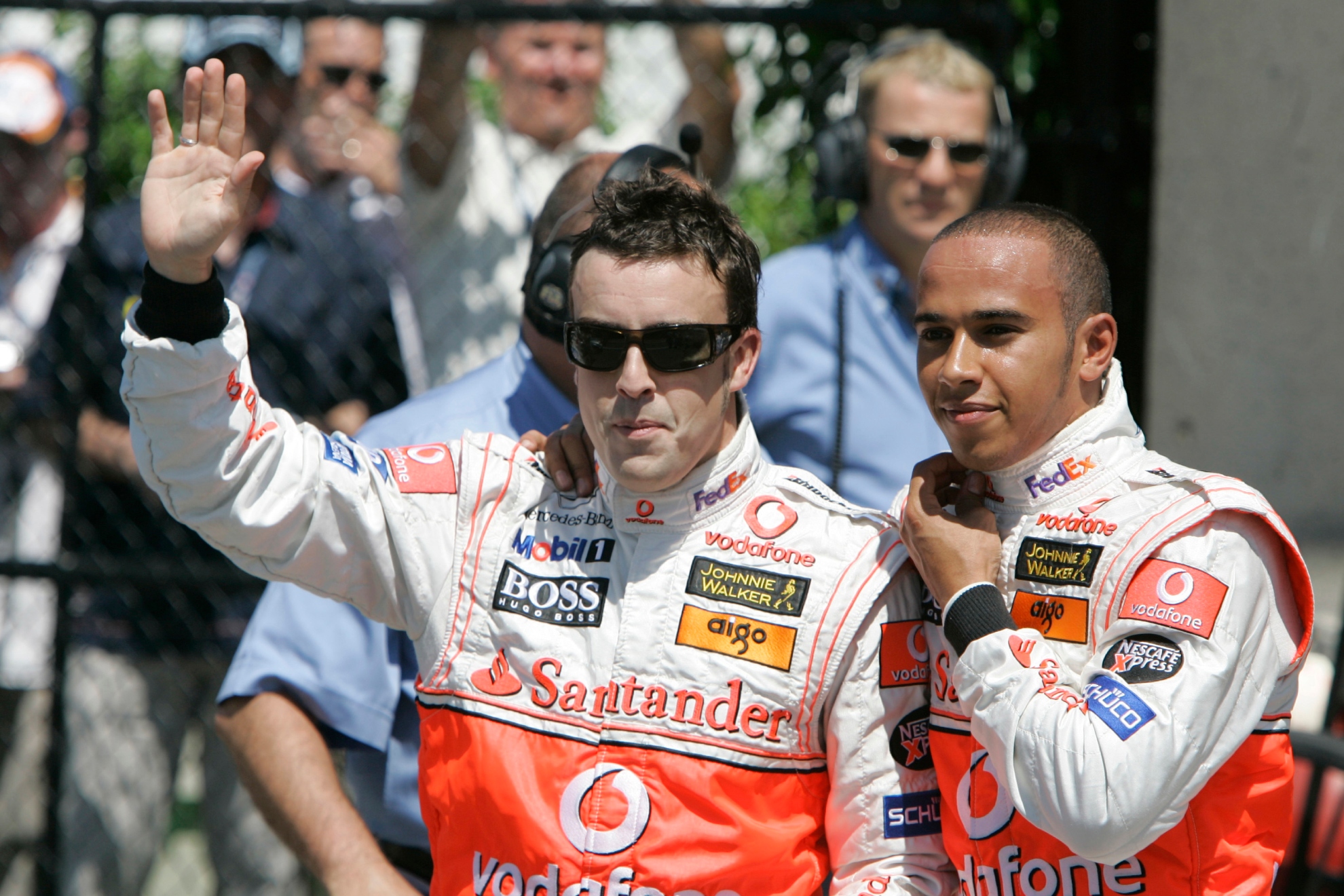 Alonso y Hamilton. LAPRESSE