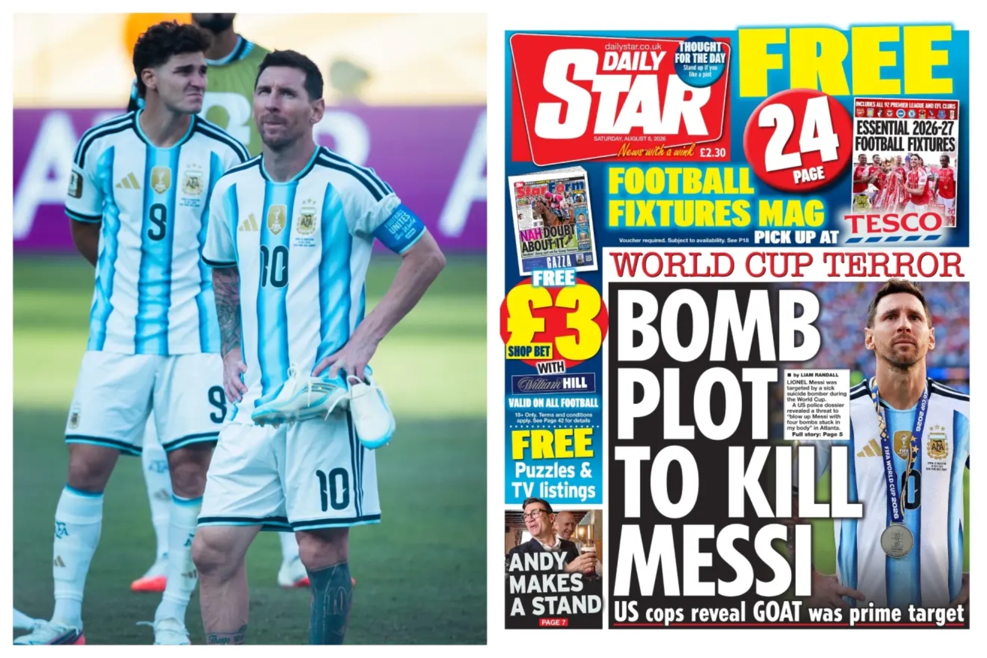 Portada del Daily Star de este sábado 8 de agosto de 2026