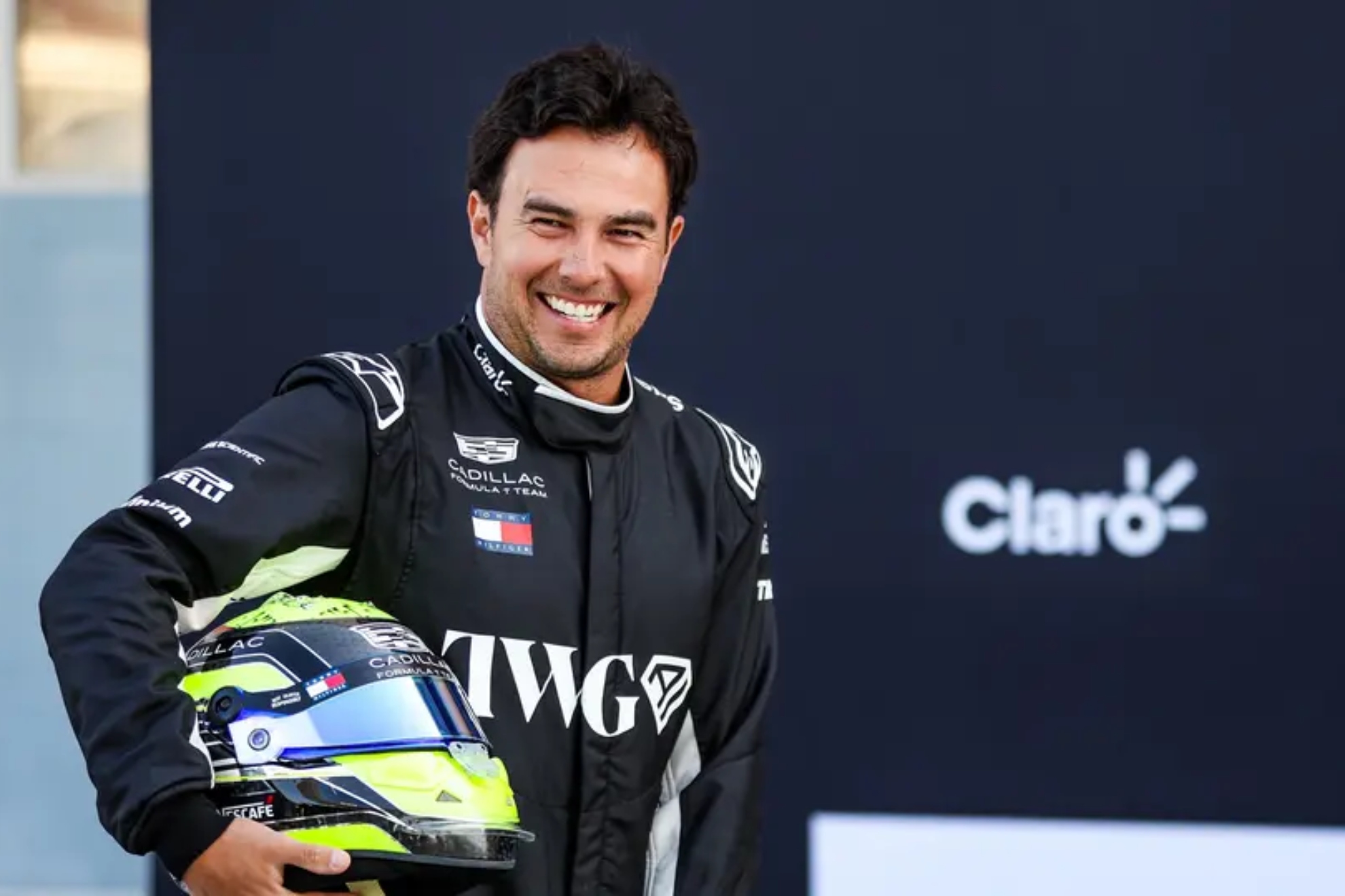 Checo, en su presentación con Cadillac MEXSPORT