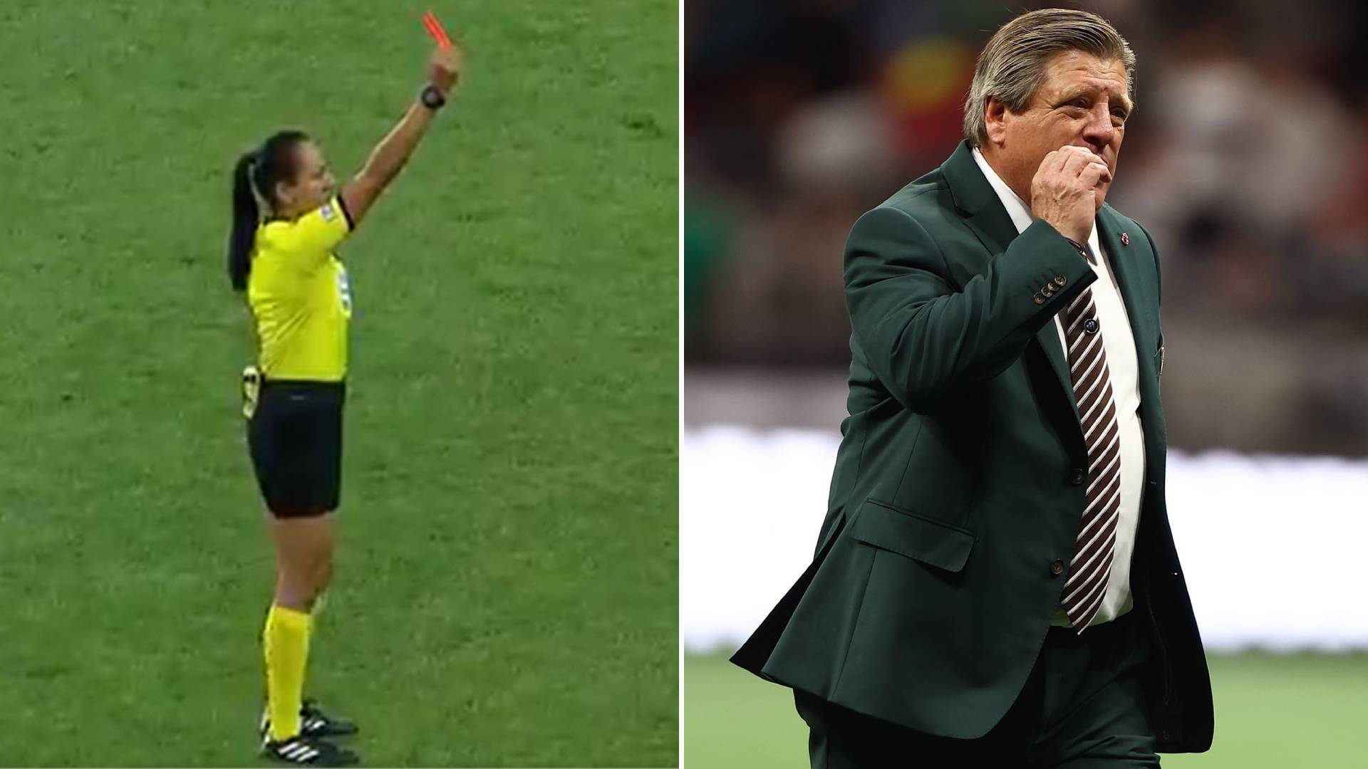 Expulsión de Miguel Herrera en Leagues Cup Captura X / MEXSPORT