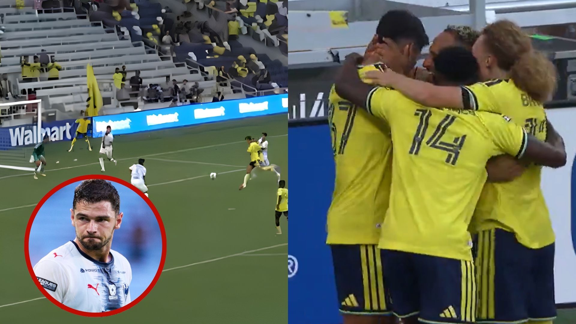 Un gol de Ahmed Qasem apenas iniciado el partido entre Nashville SC y Monterrey colocó al equipo regio en una lista histórica, aunque por un registro que ningún club quiere ocupar. / ESPECIAL MEXSPORT CAPTURAS DE PANTALLA