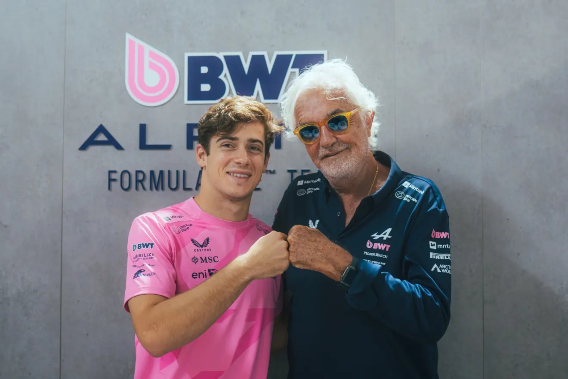 Colapinto y Briatore ALPINE