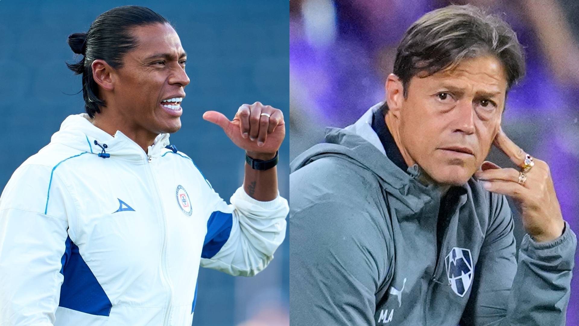 Joel Huiqui y Matías Almeyda. MEXSPORT