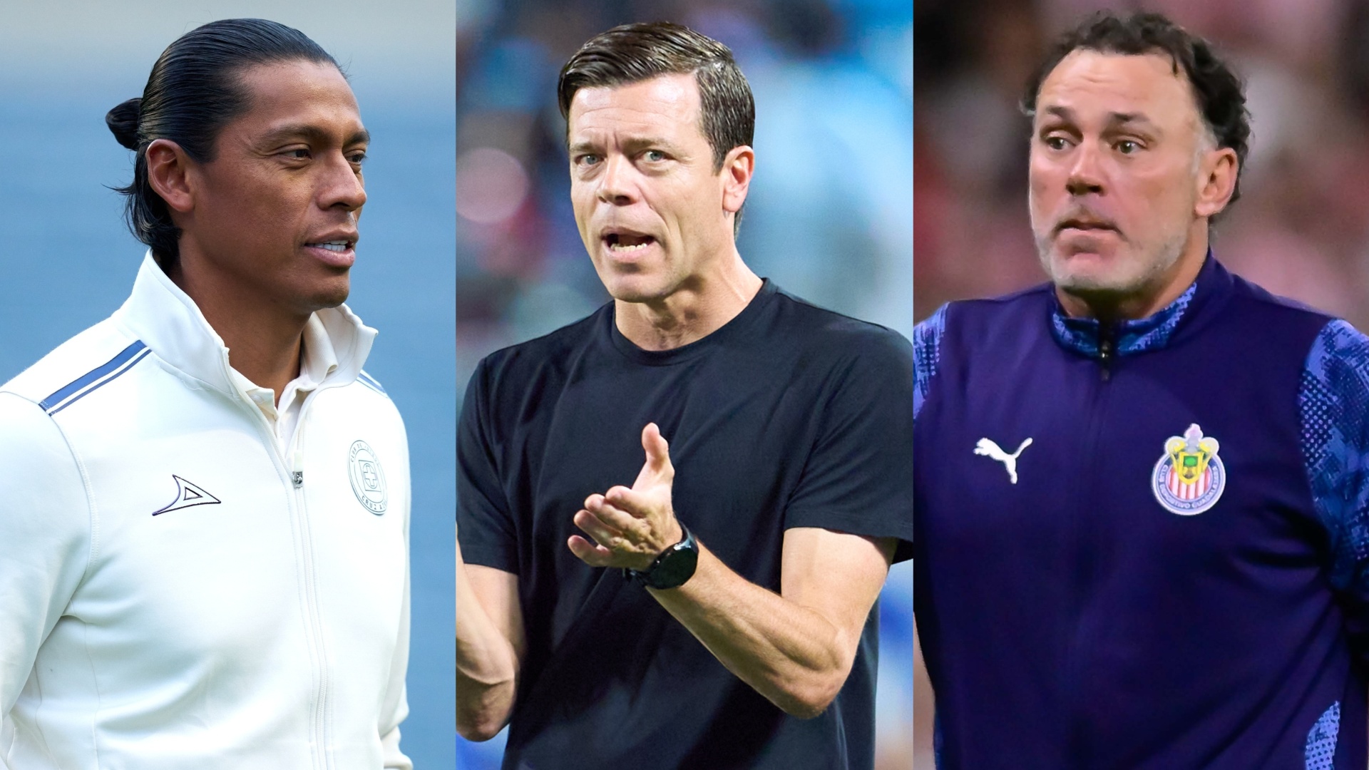 Joel Huiqui, Esteban Solari y Gabriel Milito son los DT que están obligados a ganar la Liga MX. MEXSPORT
