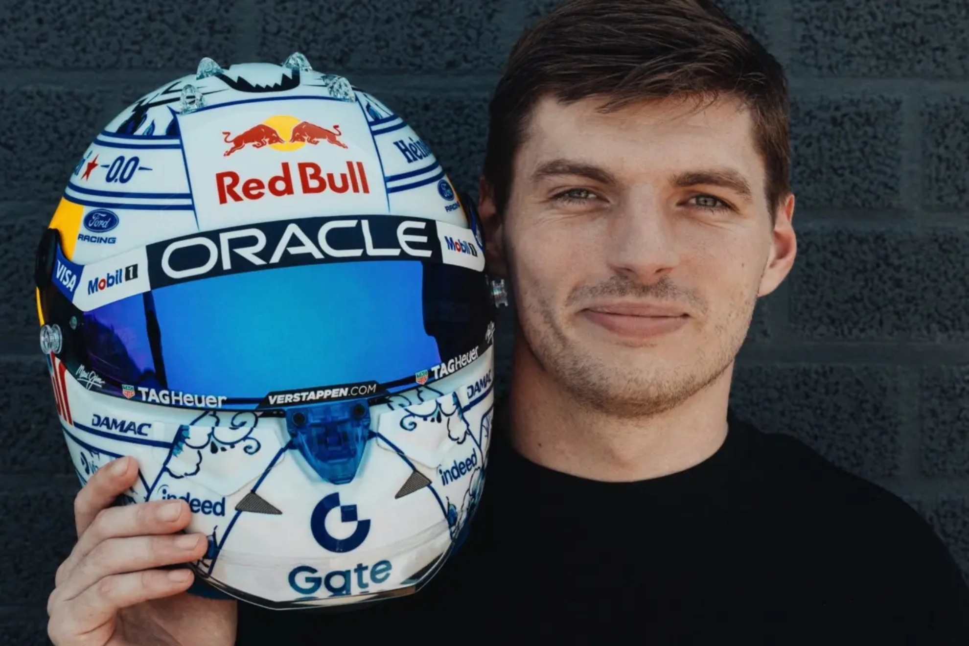 Verstappen y u casco especial para Zandvoort. INSTAGRAM