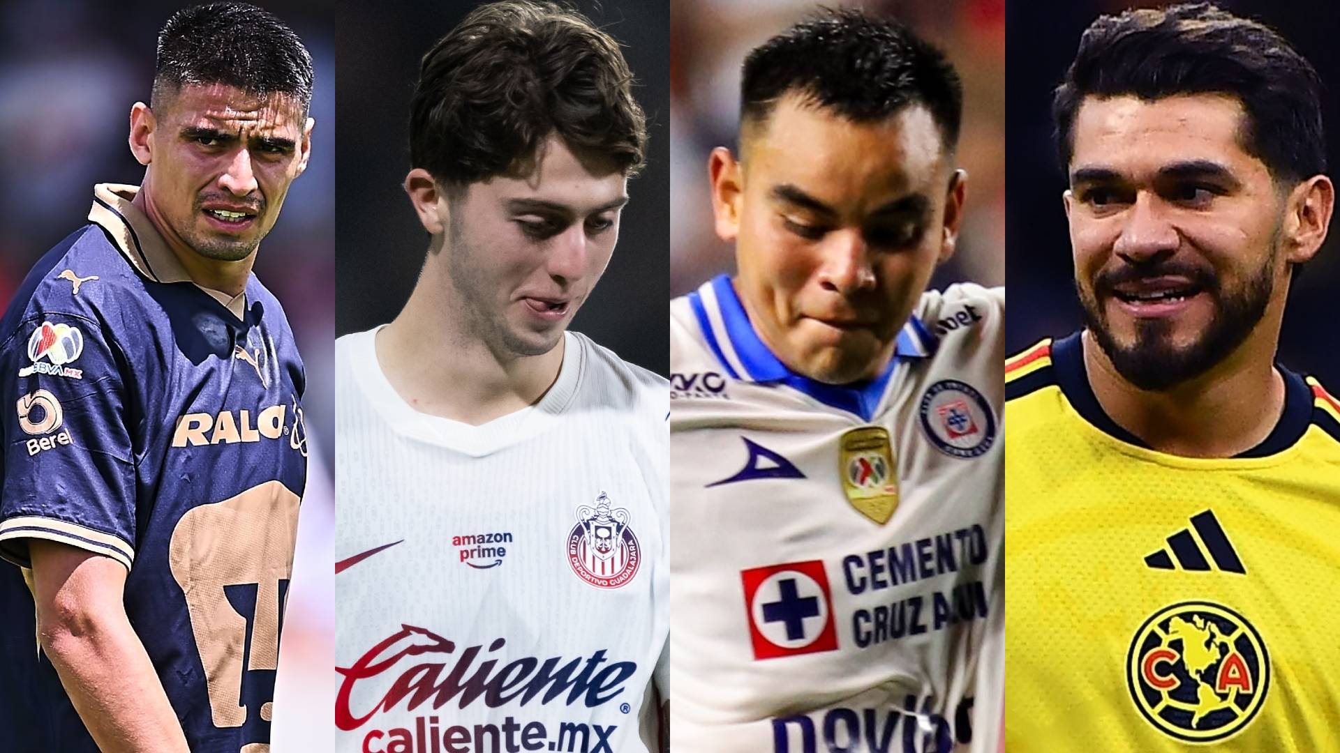 Pumas, Chivas, Cruz Azul y América. MEXSPORT