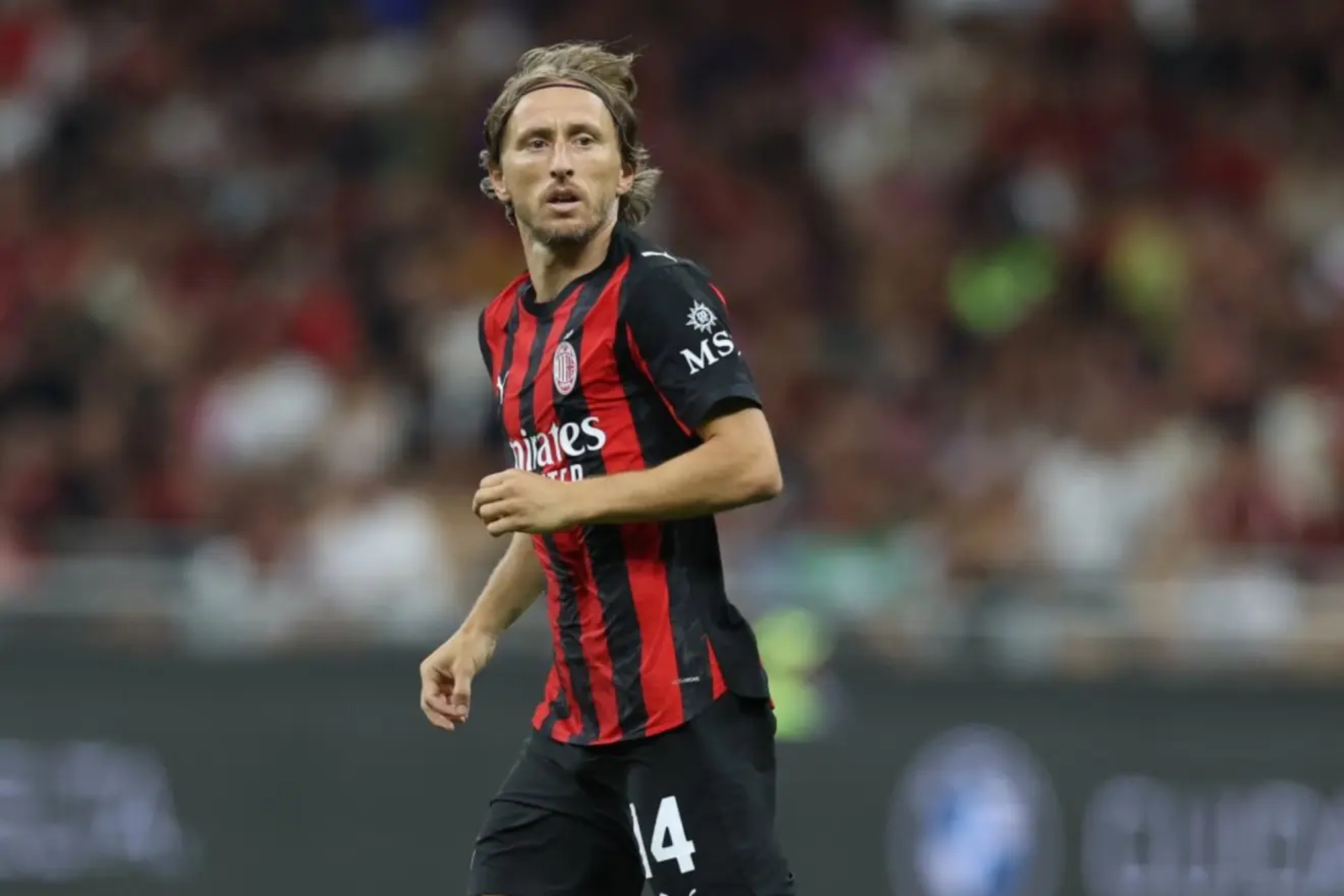 Modric, el día de su debut con el Milan