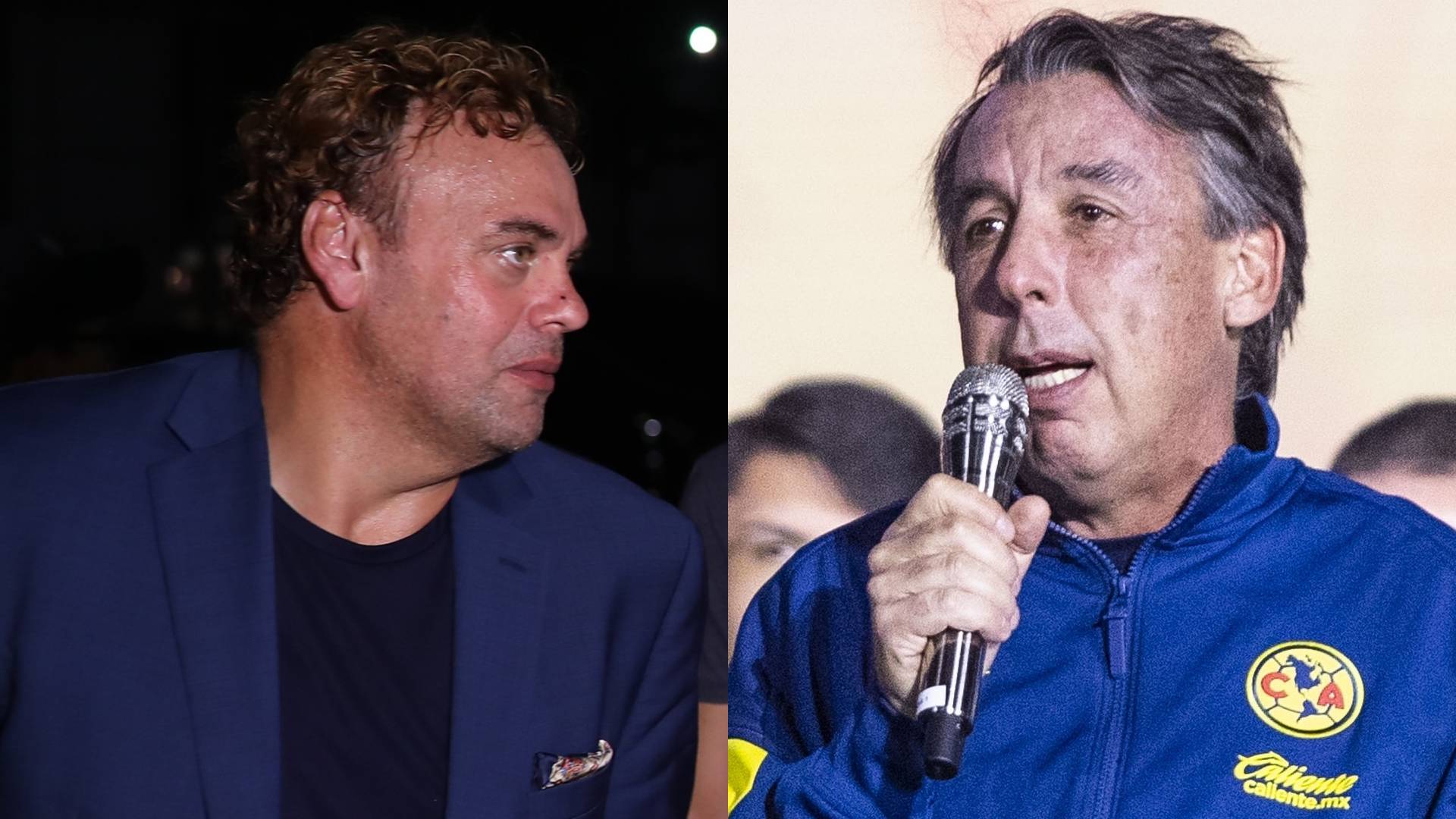 David Faitelson y Emilio Azcárraga Jean. MEXSPORT