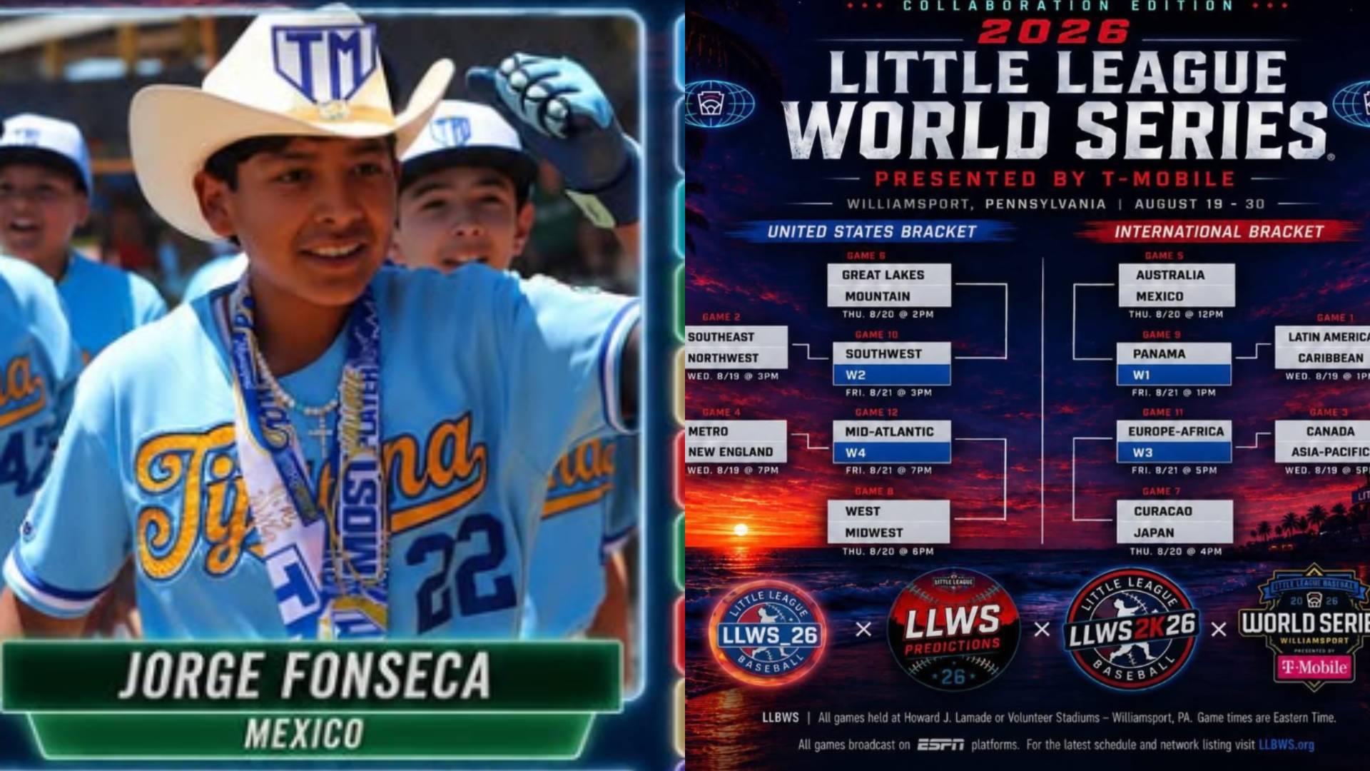 México en la LLWS 2026. Instagram @llws_26