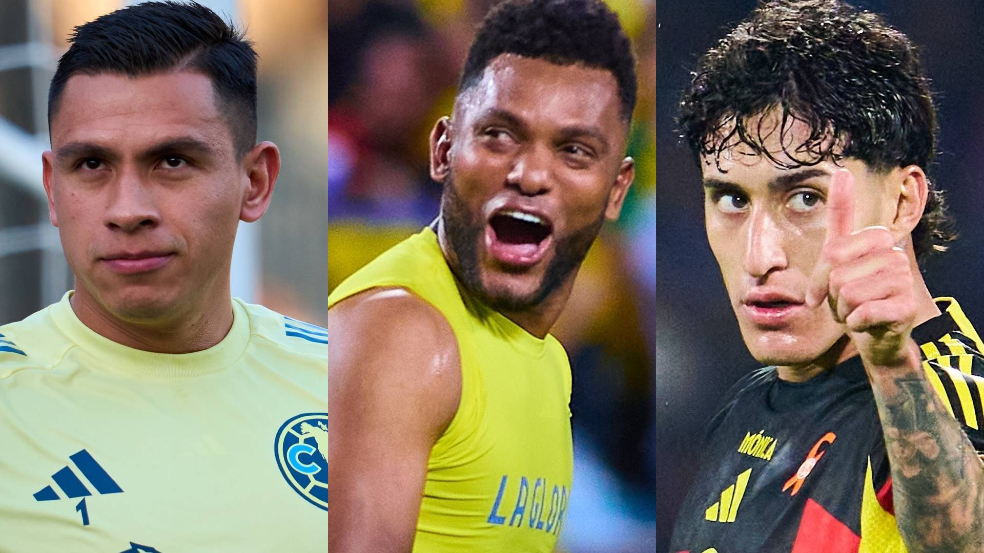 Luis Ángel Malagón, Miguel Borja y Aelajndro Zendejas. MEXSPORT