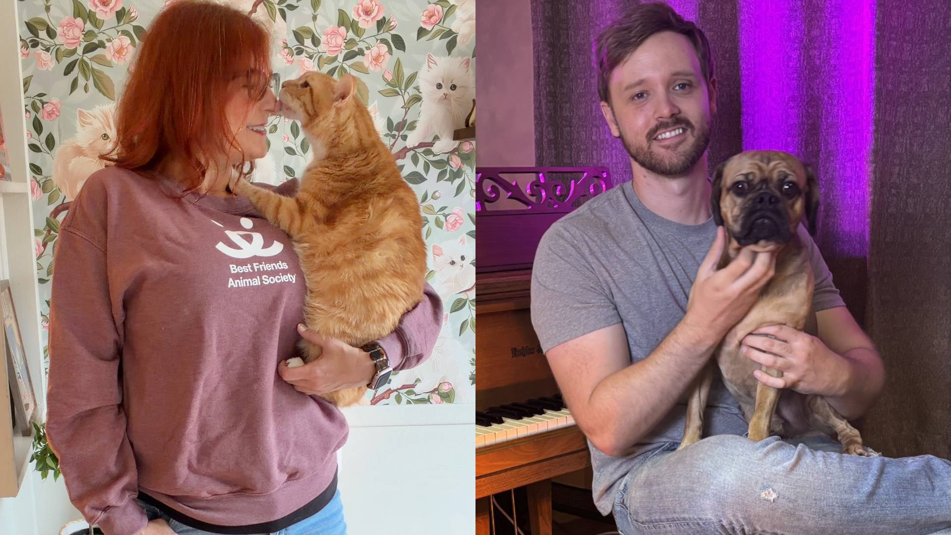 Los seres humanos y sus mascotas. LAPRESSE