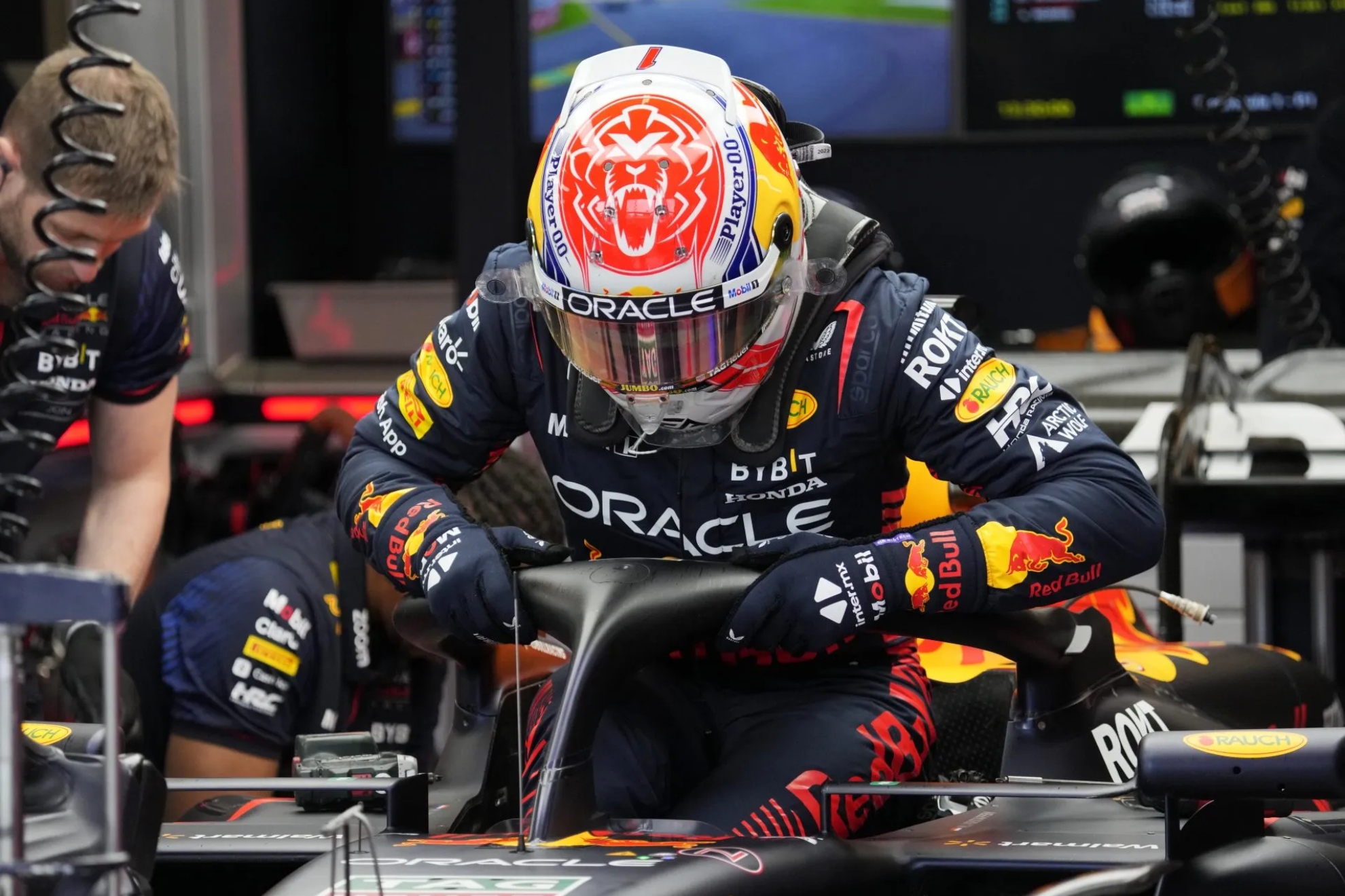 Verstappen, durante un Gran Premio EFE