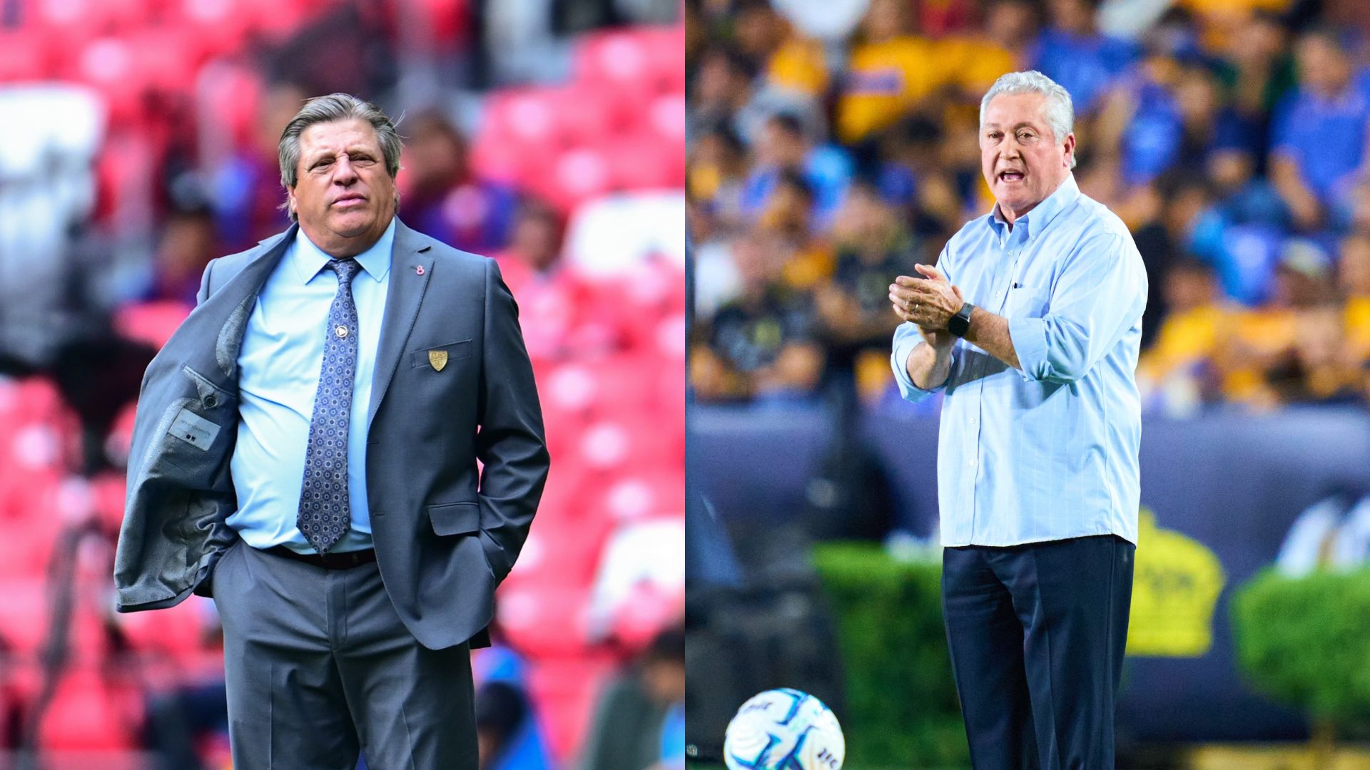 Víctor Manuel Vucetich inició su nueva etapa con Tigres con una victoria ante Atlante y recibió elogios de Miguel Herrera por su trayectoria. / ESPECIAL MEXSPORT