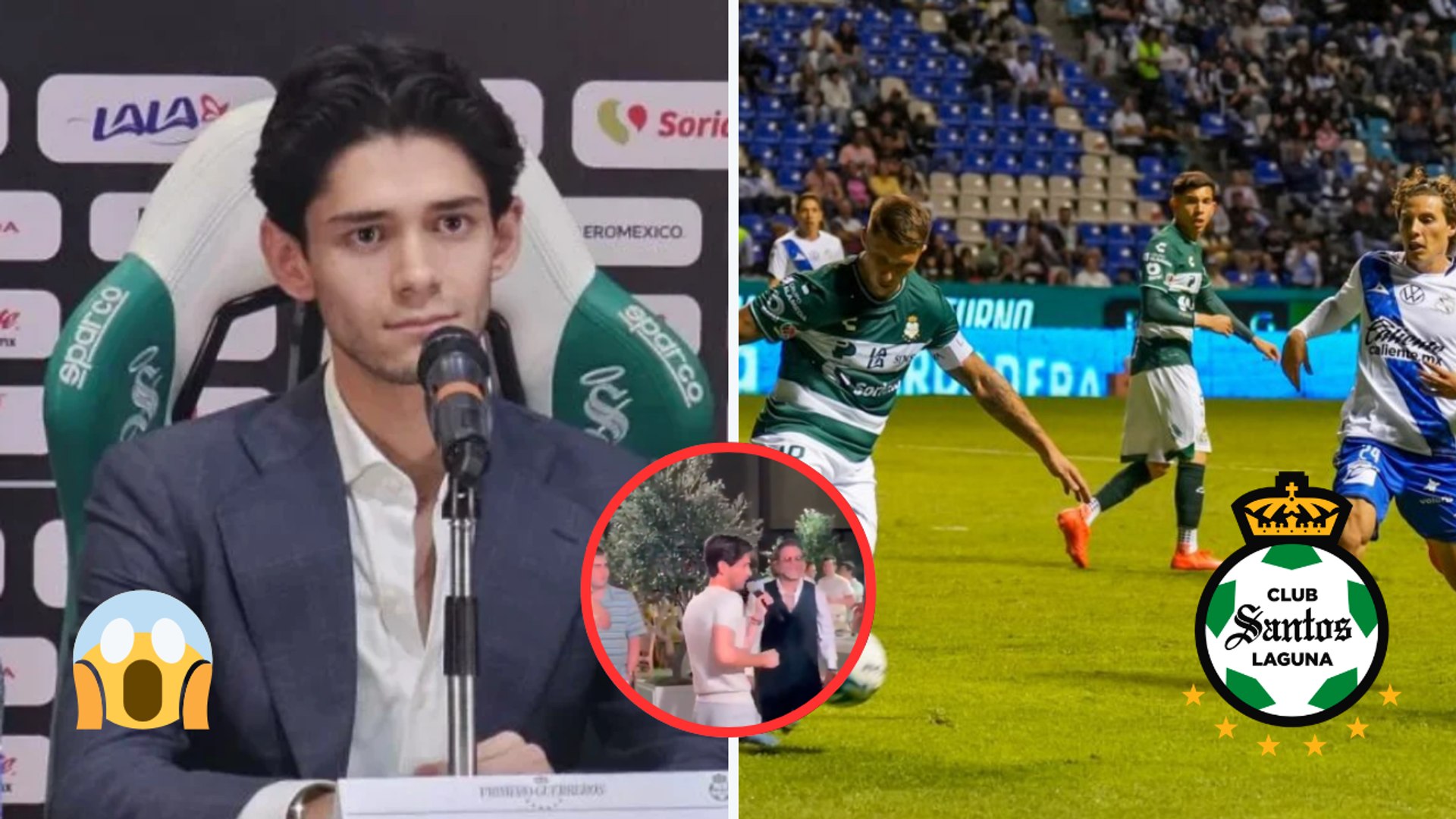 El presidente de la Comarca Lagunera fue visto en redes de una forma peculiar, ya que el mismo día que Santos le hacía frente a Puebla, él se encontraba en una fiesta cantando "Color Esperanza", no tardó en levantar criticas ya que habían perdido el encuentro. 