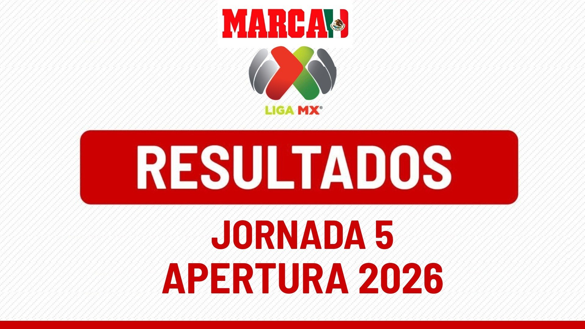 Así finalizó la tabla de posiciones de la Jornada 5 del balón pie mexicano, dejando como líder a América, siguiéndole de cerca los pasos Atlas al igual que Toluca y Chivas, no tan lejano Puebla, quienes nos regalaron grandes partidos y, sobre todo grandes expectativas para la siguiente Jornada 6 que arrancará el 28 de agosto.