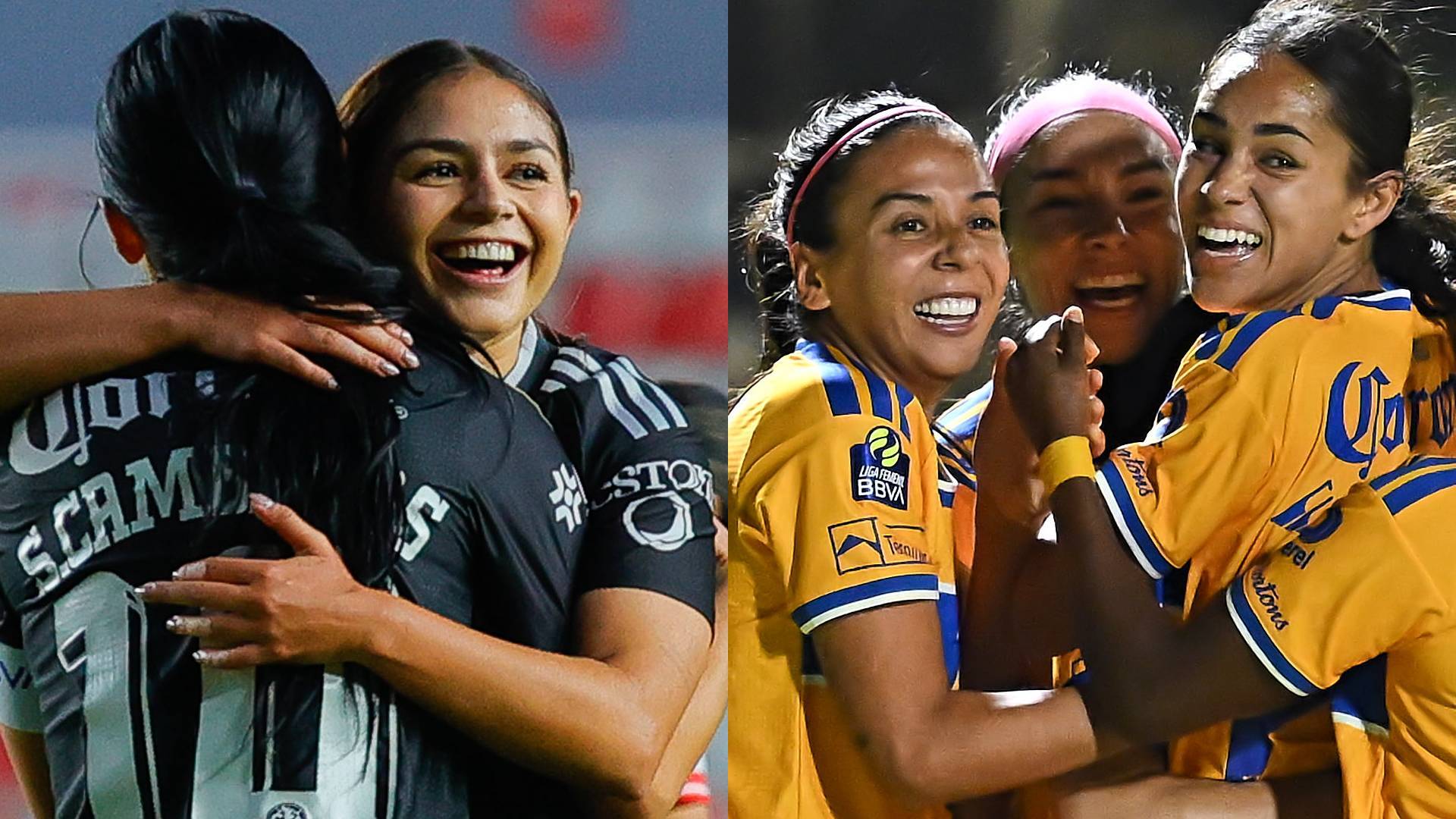 América y Tigres Femenil con paso perfecto. MEXSPORT
