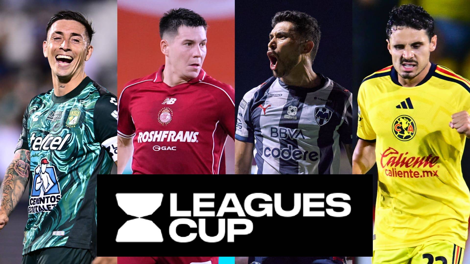 León, Toluca, Monterrey y América disputarán las semifinales de Leagues Cup. MEXSPORT/ESPECIAL