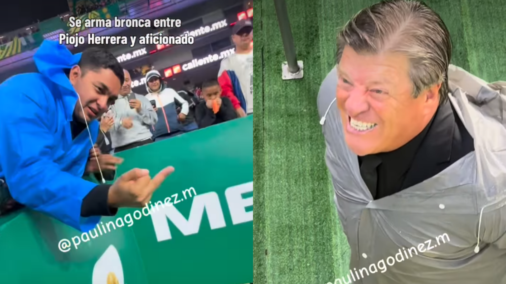 Un aficionado insultó al Piojo Herrera. / ESPECIAL