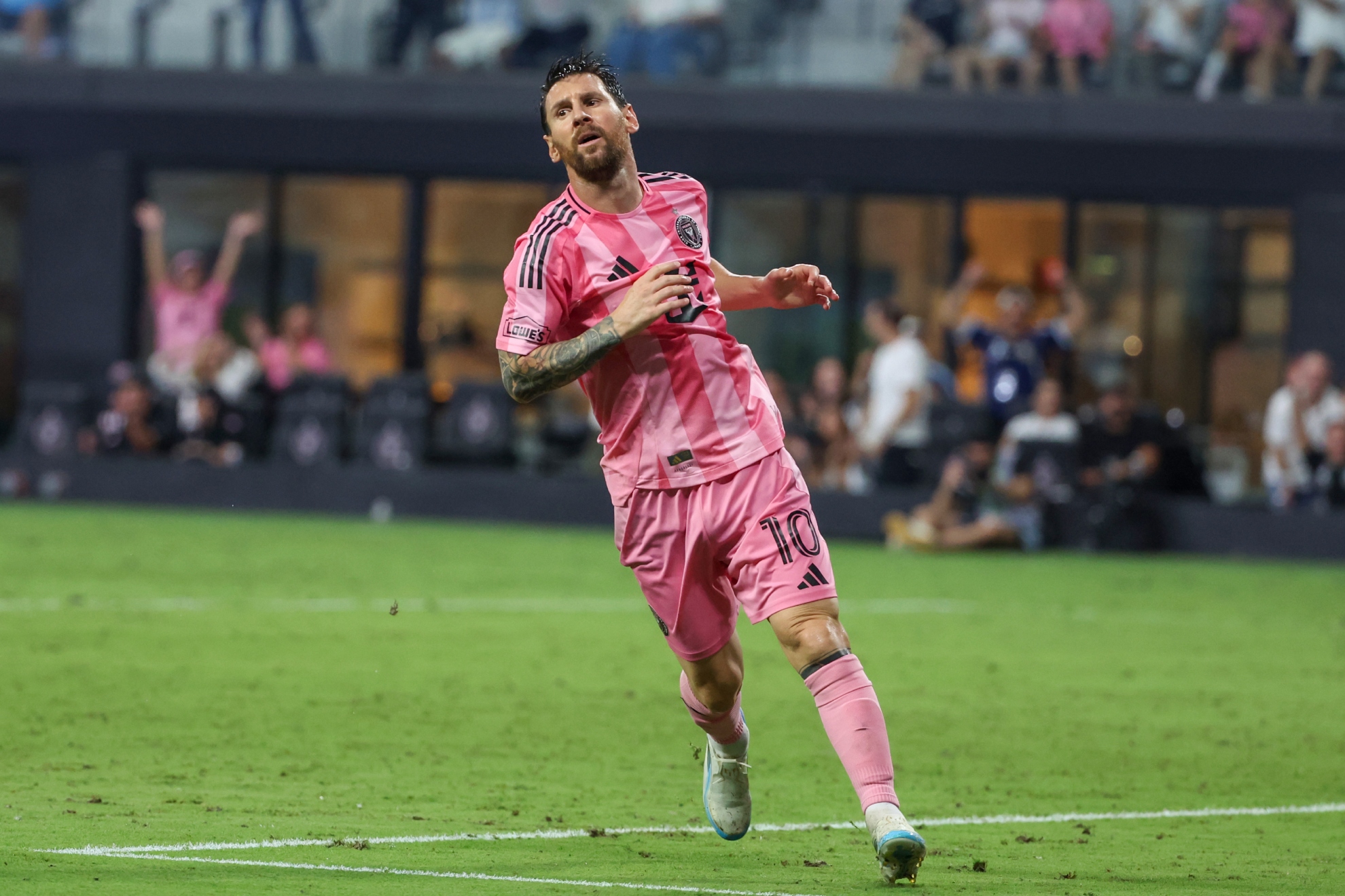 Messi, en un partido con el Inter Miami. LAPRESSE