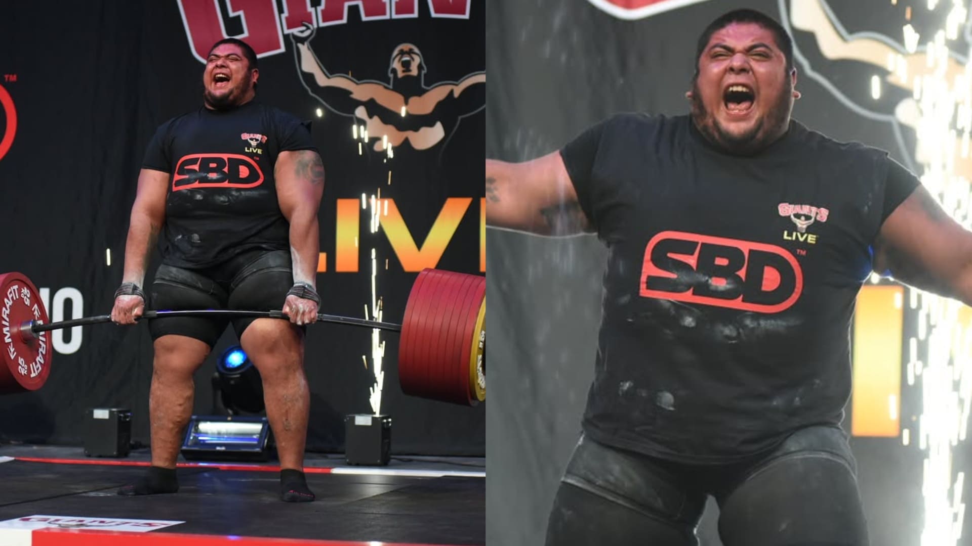 El momento en que Raúl 'Tayzon' Flores impone marca mundial en levantamiento de peso muerto IG @tayzonstrongman