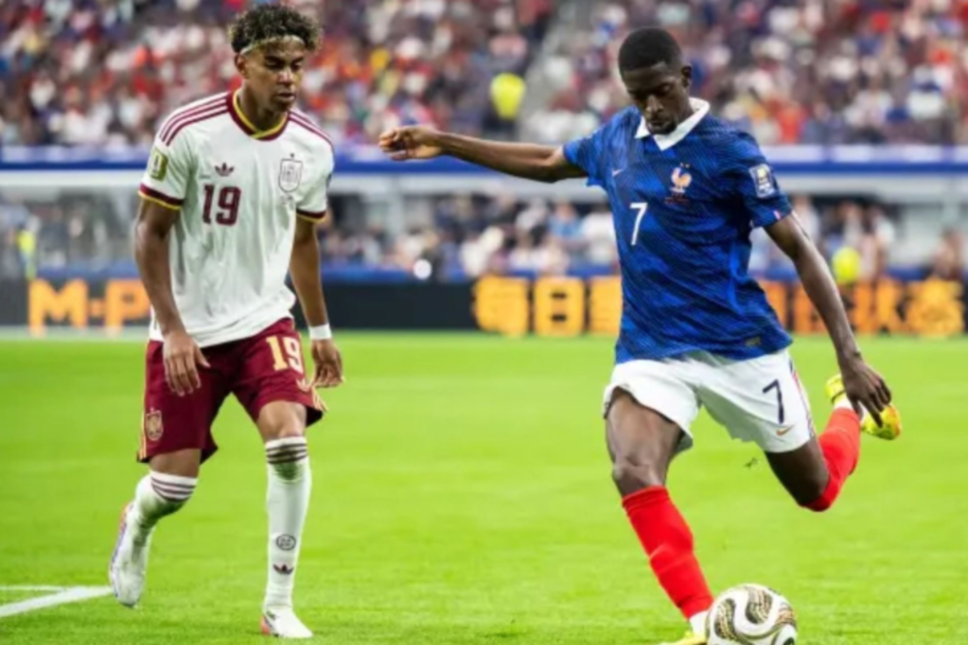 Lamine Yamal y Dembélé. LAPRESSE