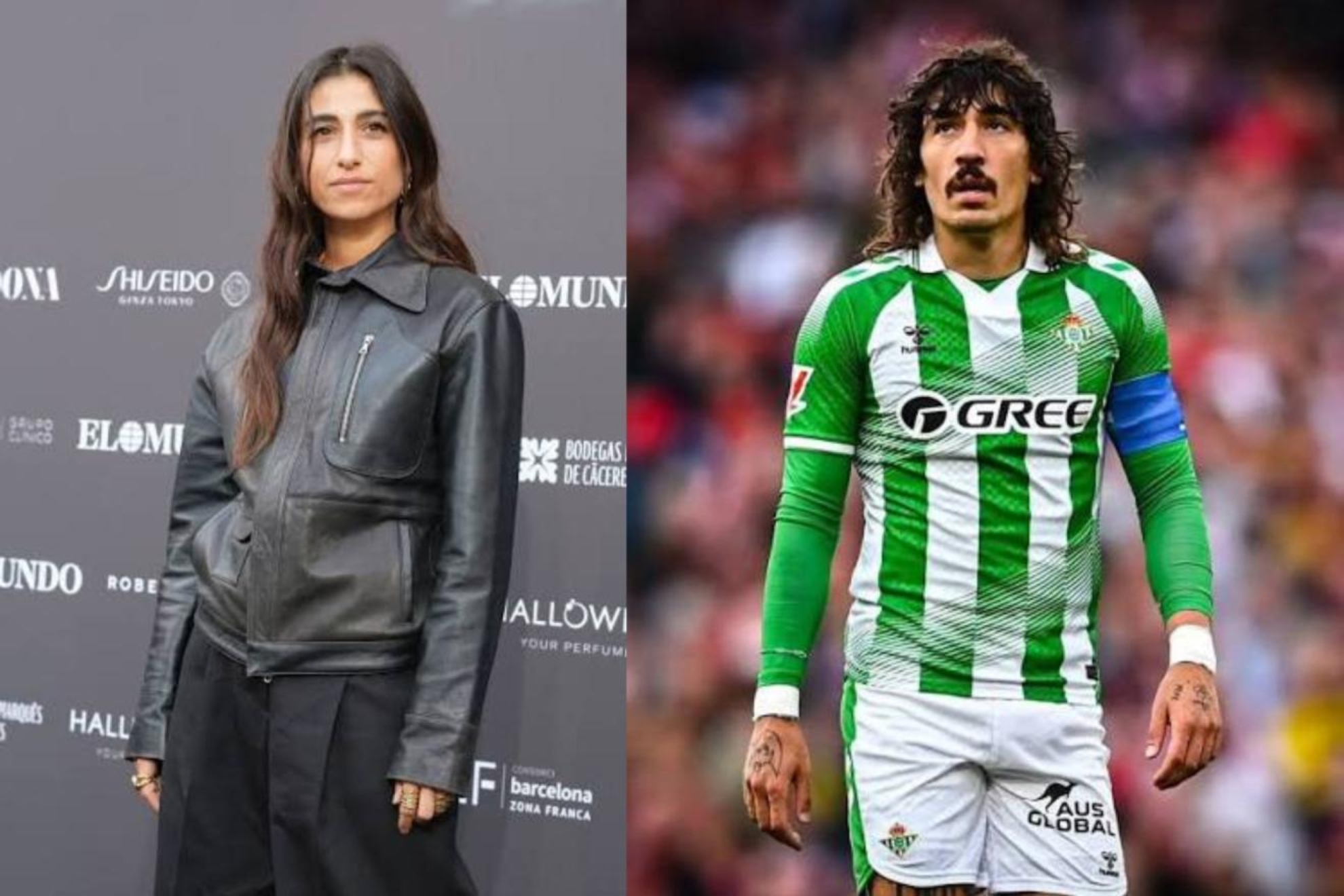 Carolina Yuste y Héctor Bellerín.