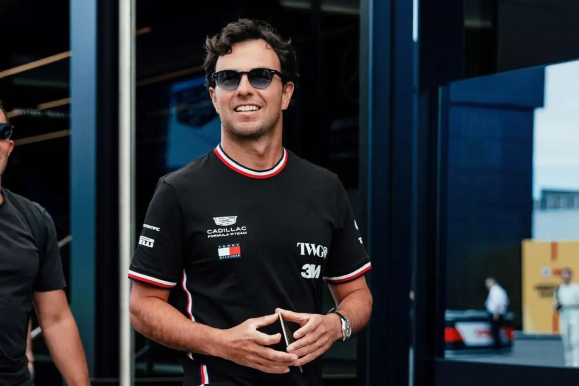 Checo Pérez, este jueves en Madrid