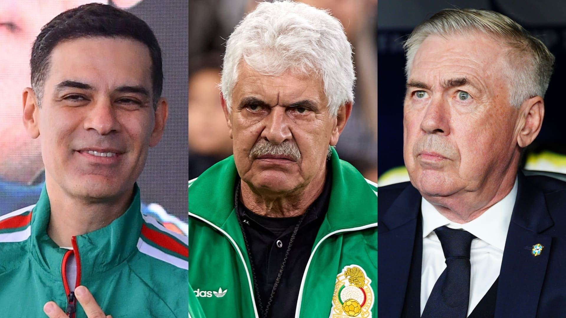 Tuca Ferretti (centro) lanzó duras críticas a Rafael Márquez y Carlo Ancelotti. MEXSPORT/LAPRESSE
