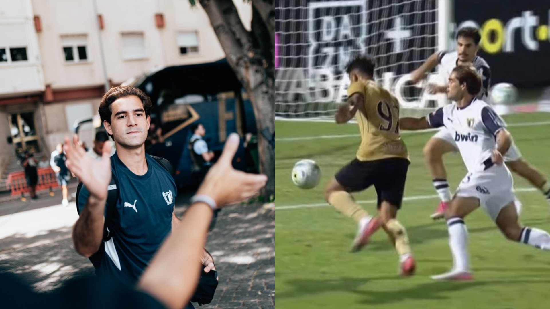 Patricio Salas en su debut con el Famelicao Capturas X